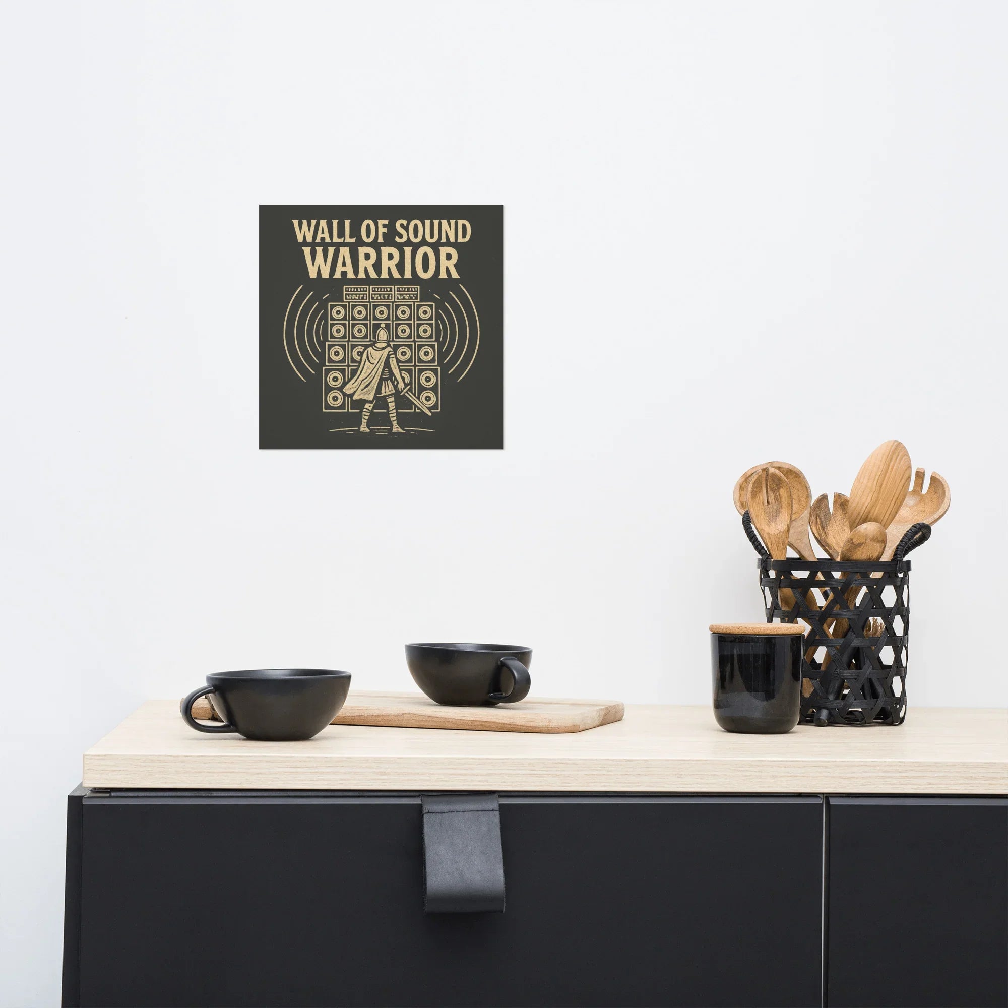 Wall of Sound Warrior Poster – Epic Audiophile Decor - RaZits