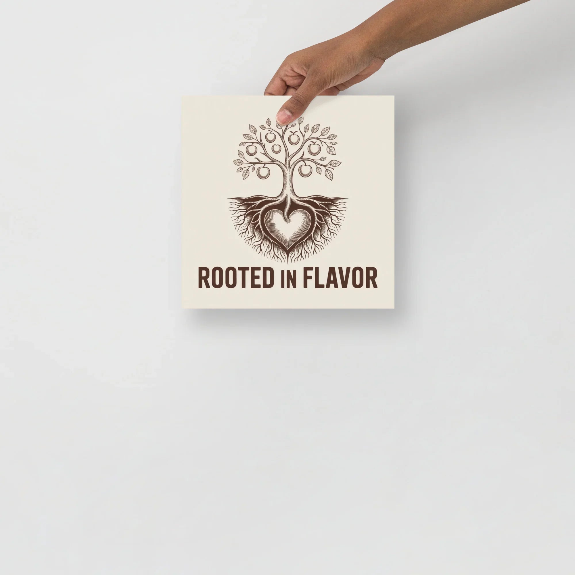 Tree Root Heart Art Print – Nature-Inspired Line Illustration - RaZits