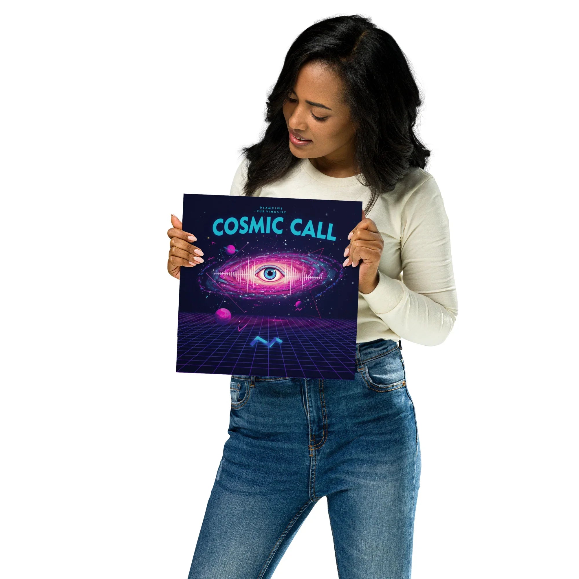 Cosmic Call Poster – Surreal Galaxy & Sci-Fi Art - RaZits