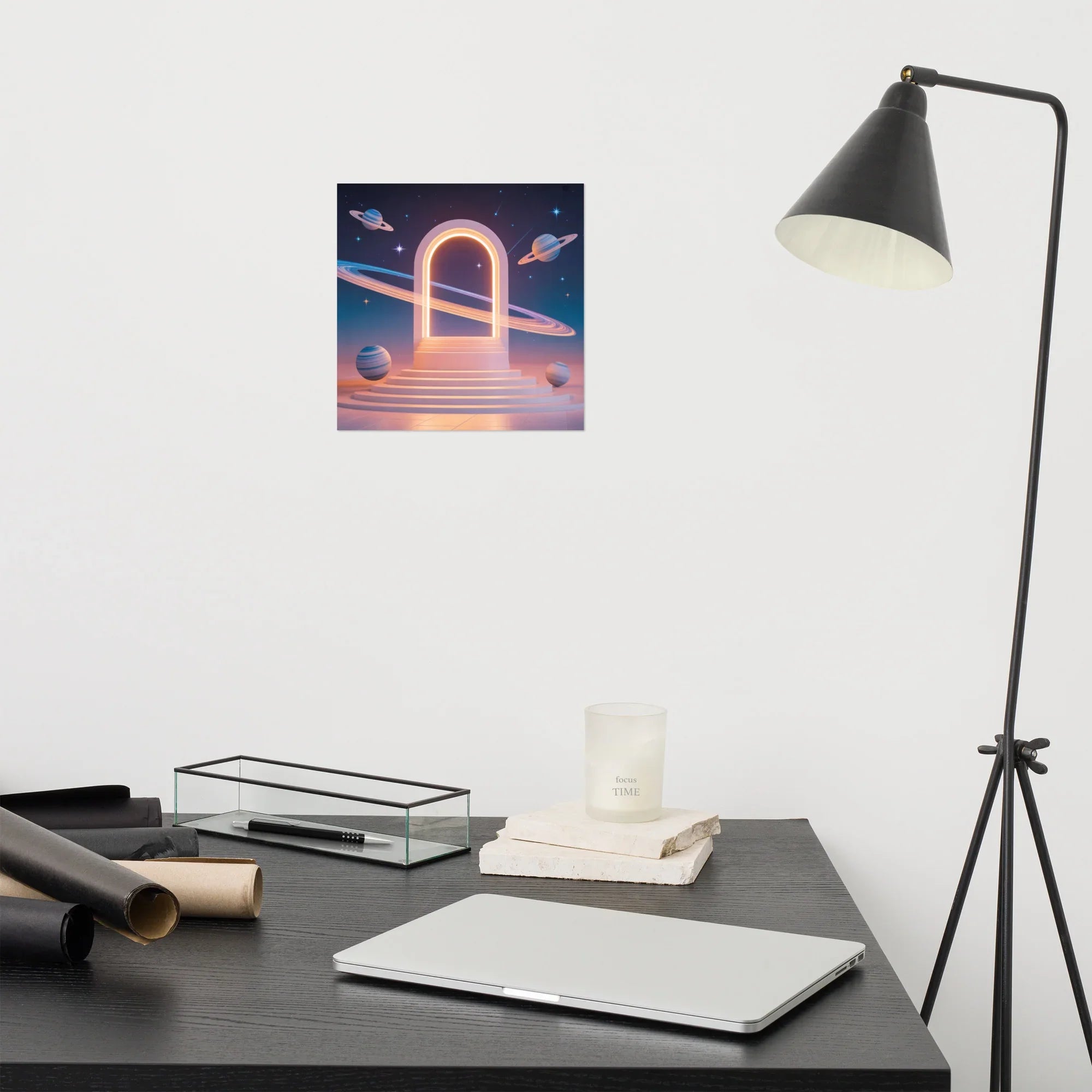 Cosmic Gateway – Staircase with Saturns - RaZits