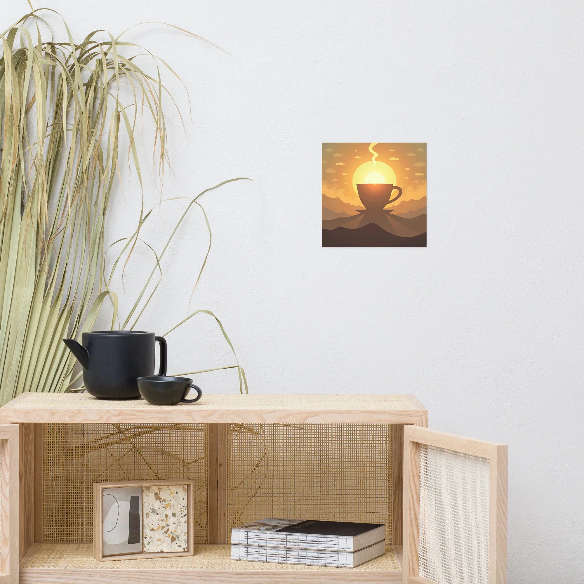 Sunrise Brew Wall Art – Coffee and Light Poster - RaZits