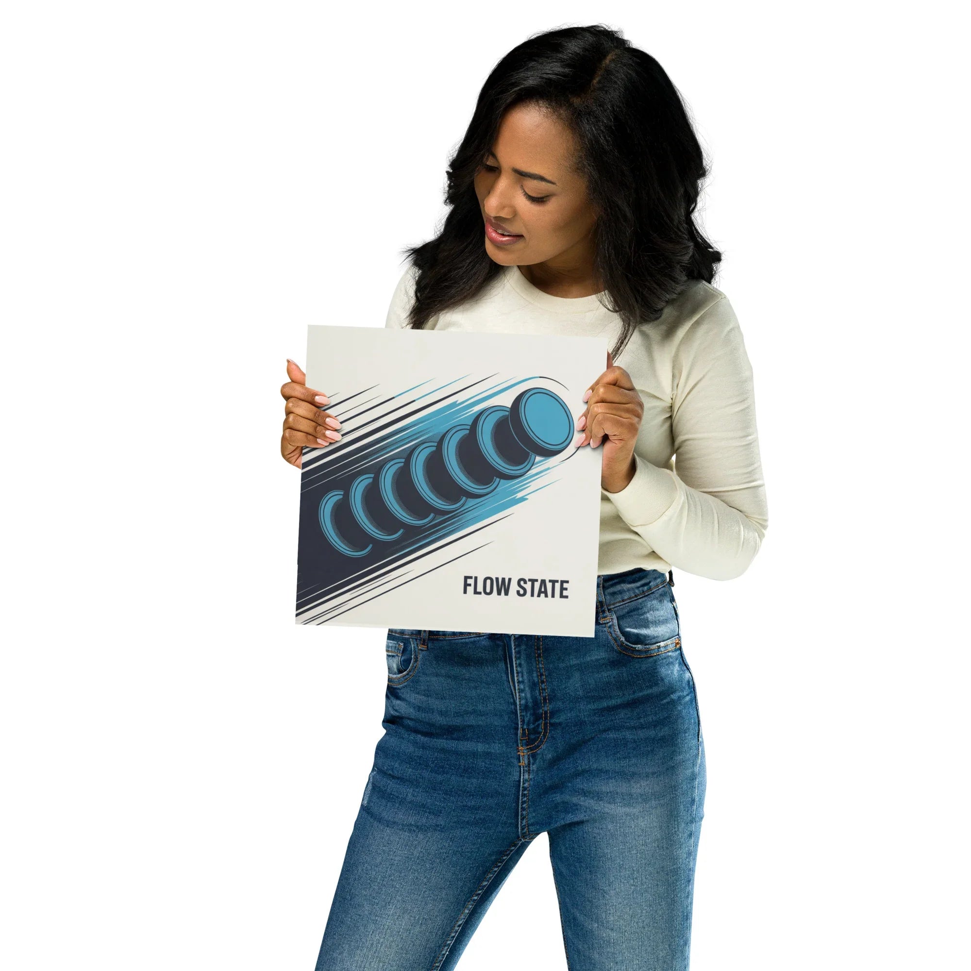 Flow State Gaming Poster – Abstract Motion Design for Focused Gamers - RaZits