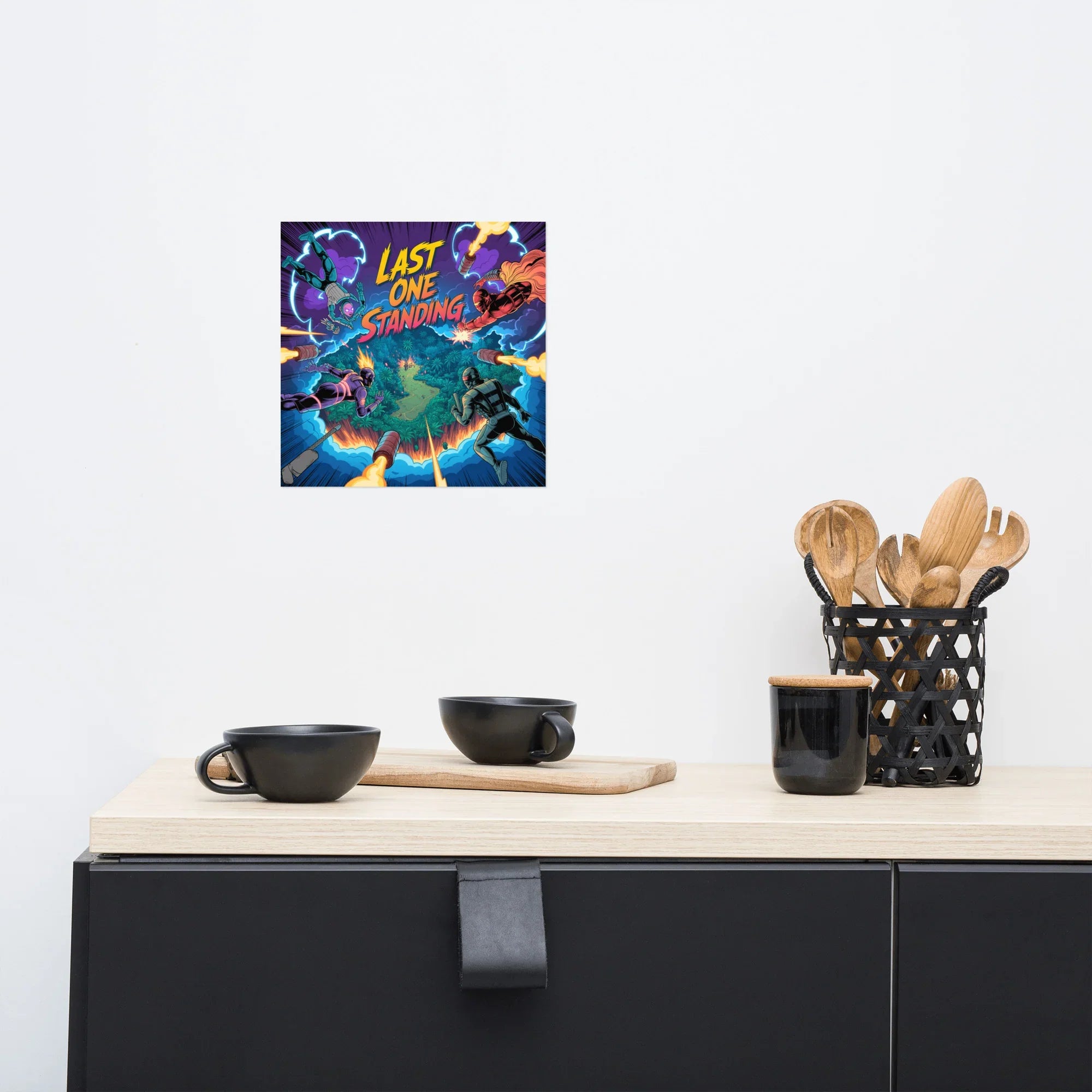 Last One Standing – Battle Royale Comic Action Gaming Poster - RaZits