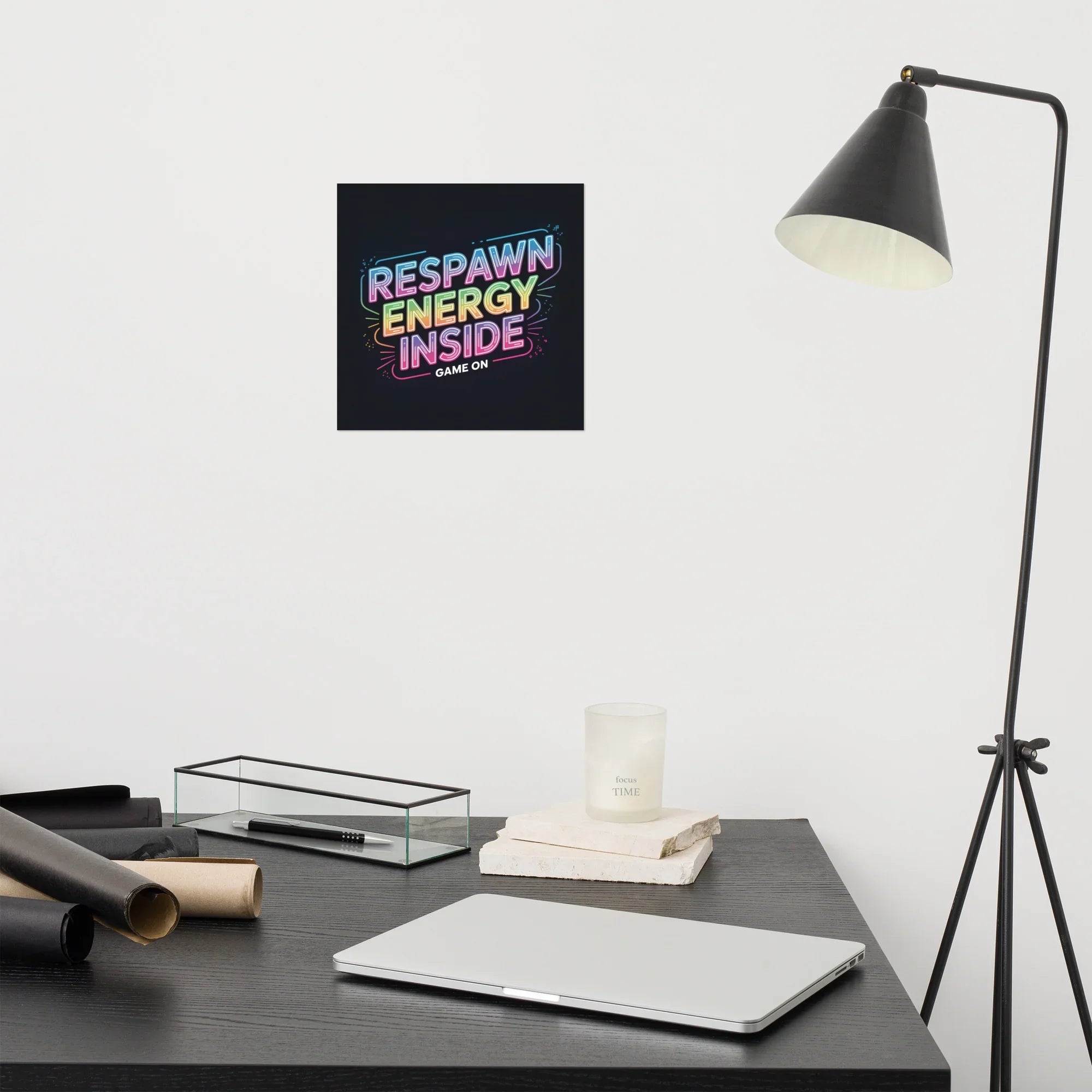 Respawn Energy Inside – Game On Neon Gaming Wall Art for Gamers and Streamers - RaZits