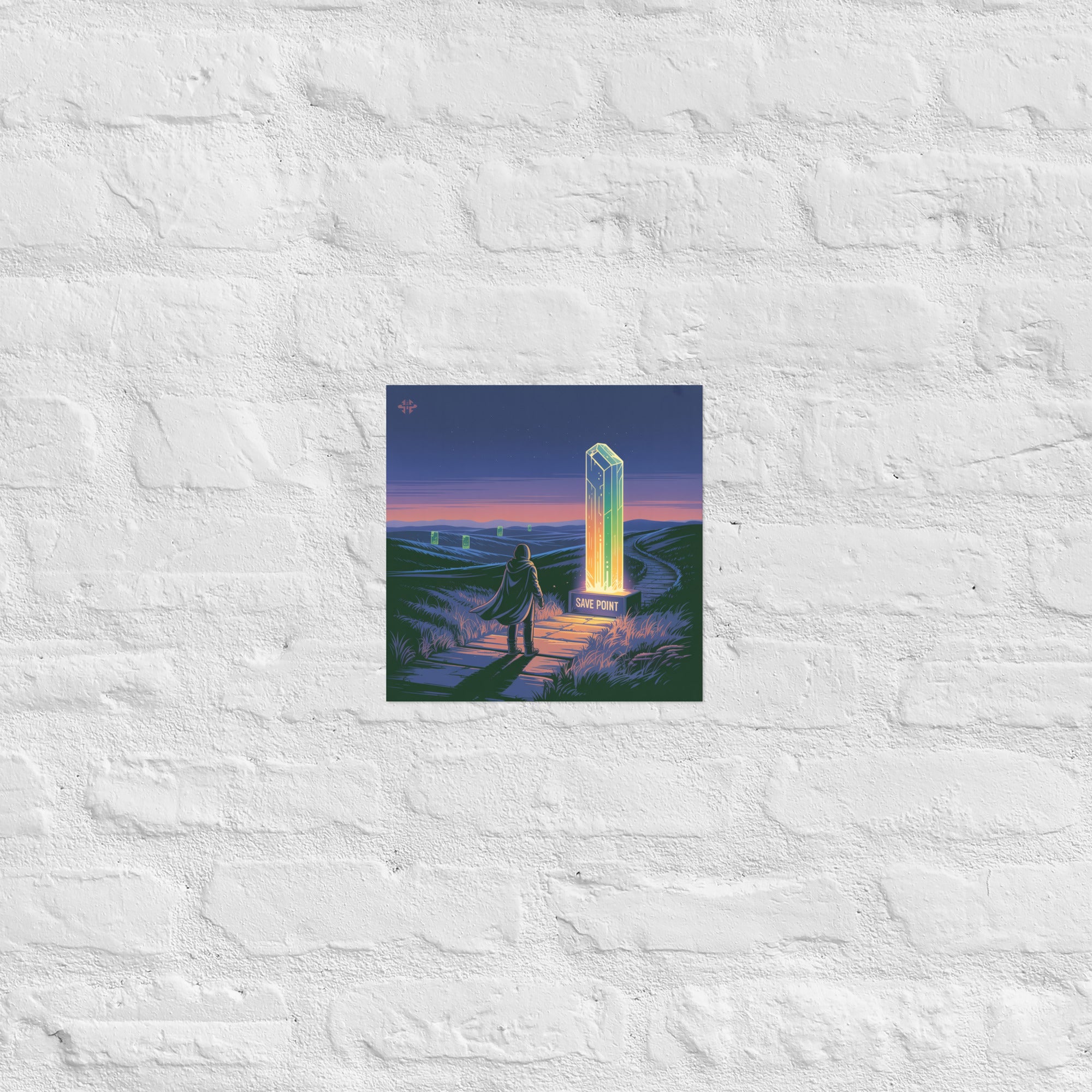Detail of Waypoint poster, 10×10 inch