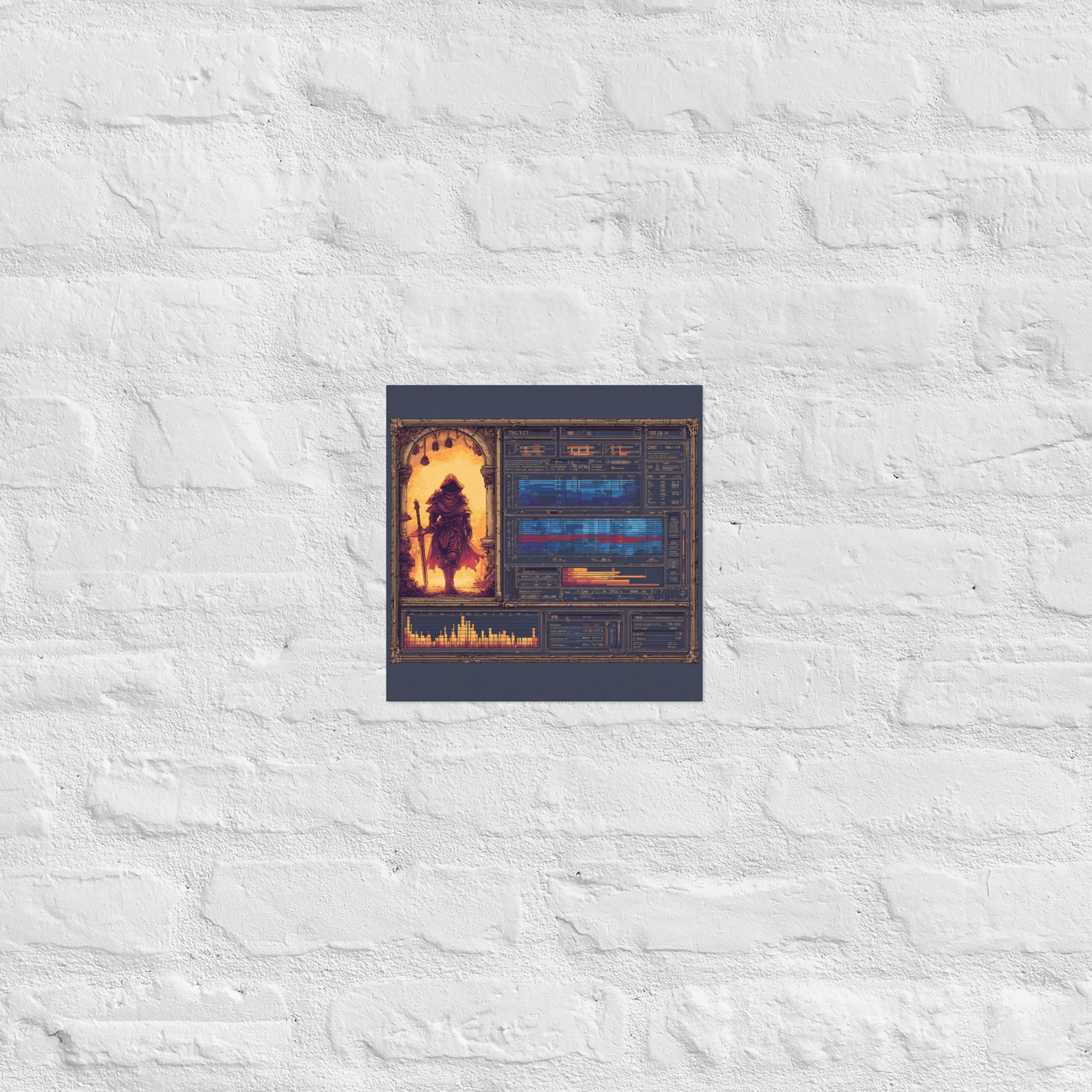 Detail of Character Sheet poster, 10×10 inch