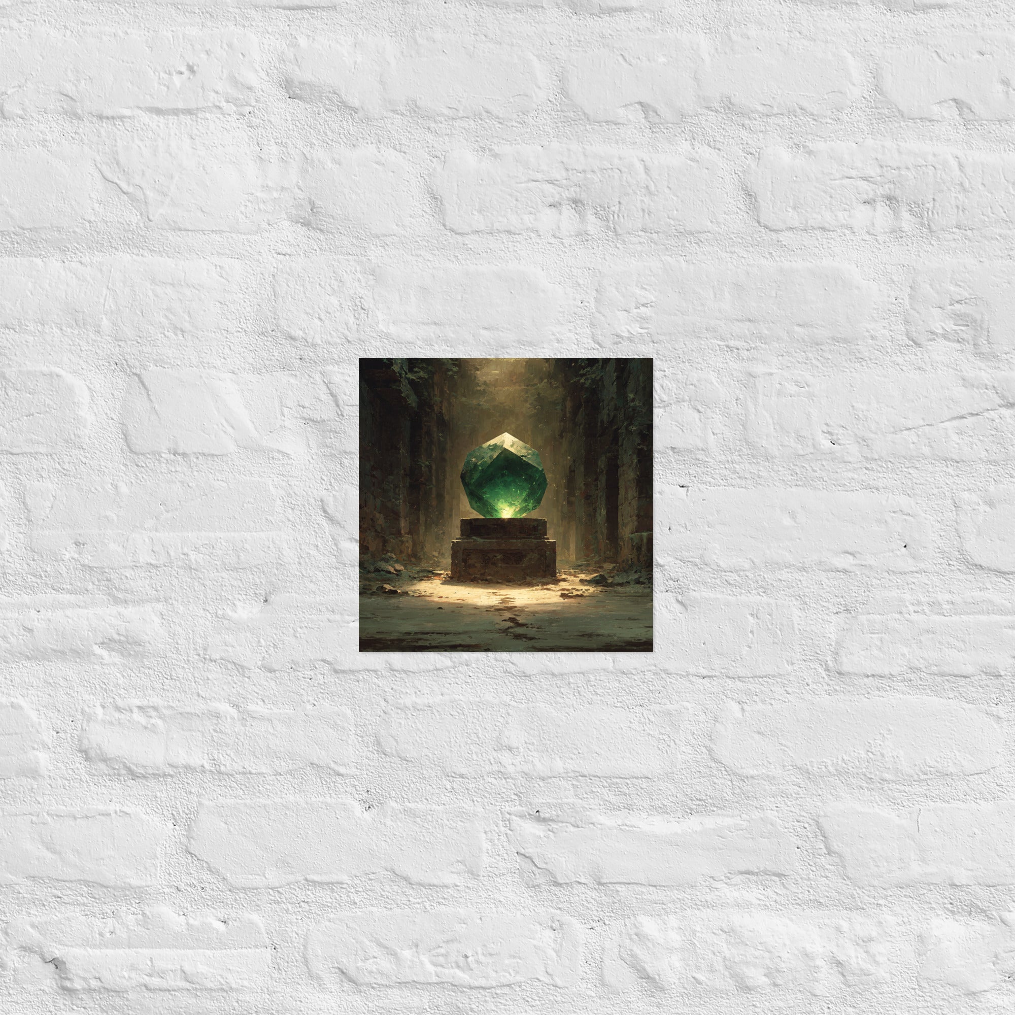 Detail of save crystal poster, 10×10 inch