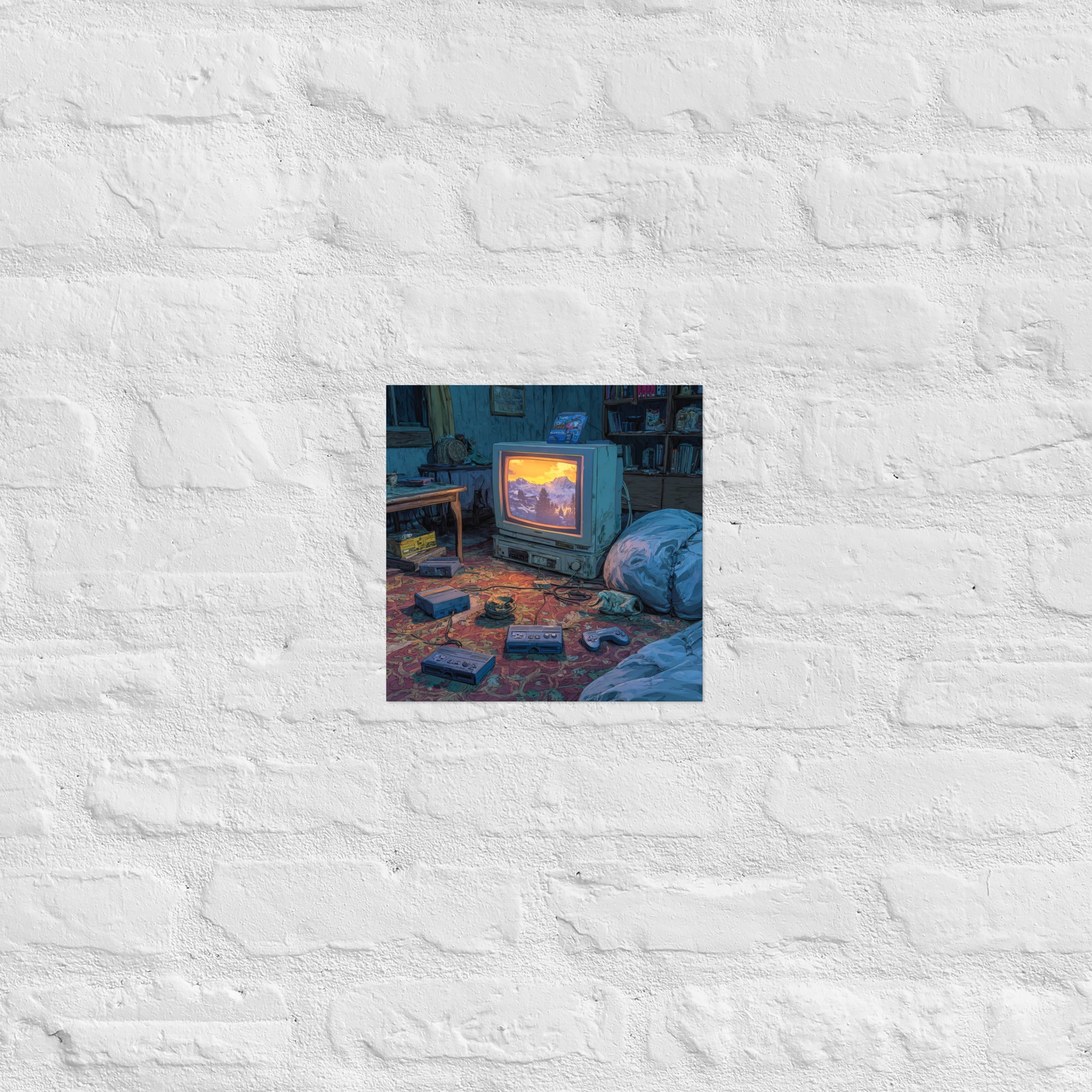 Detail of After Everyone Went Home poster, 10×10 inch