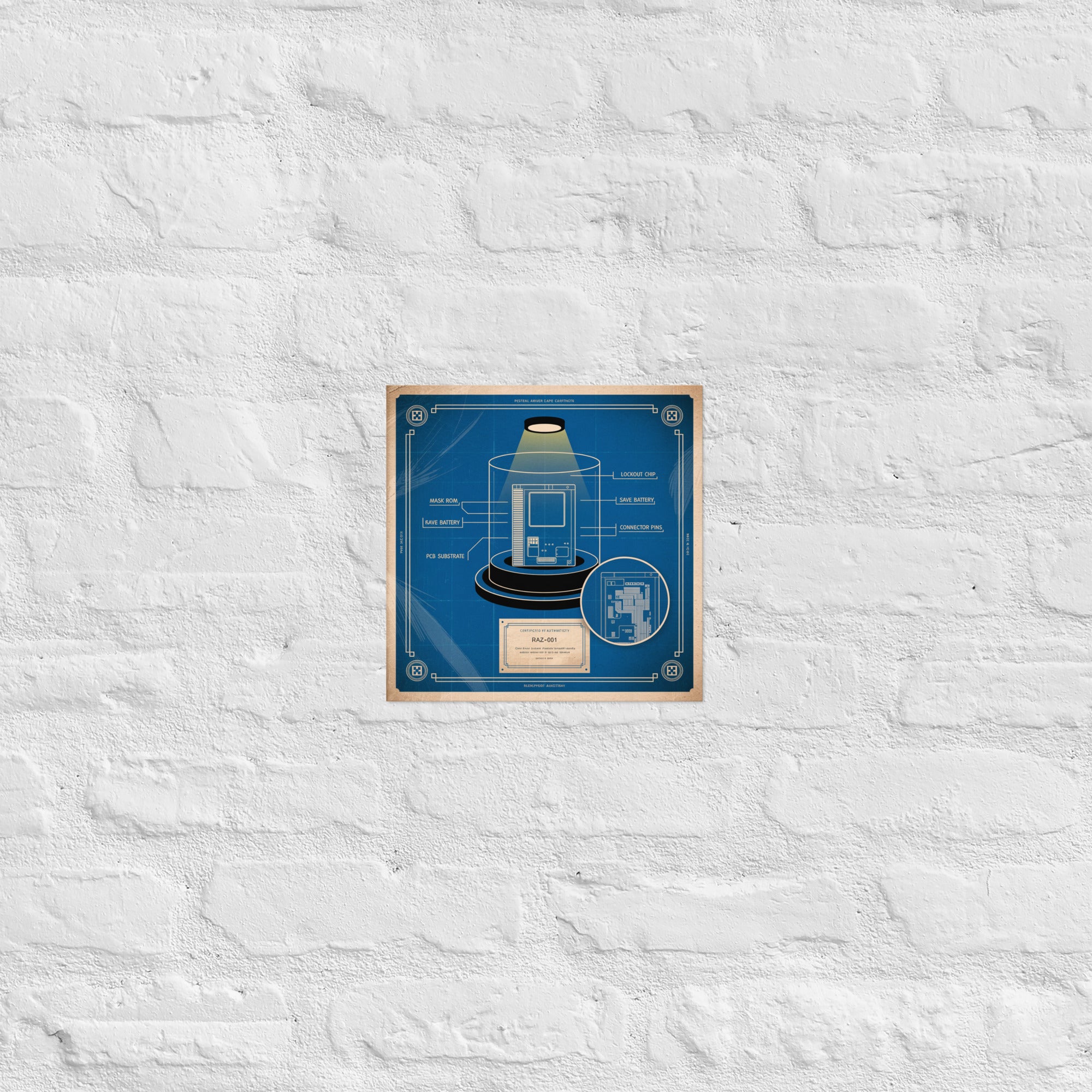 Detail of Cartridge Codex Volume I poster, 10×10 inch
