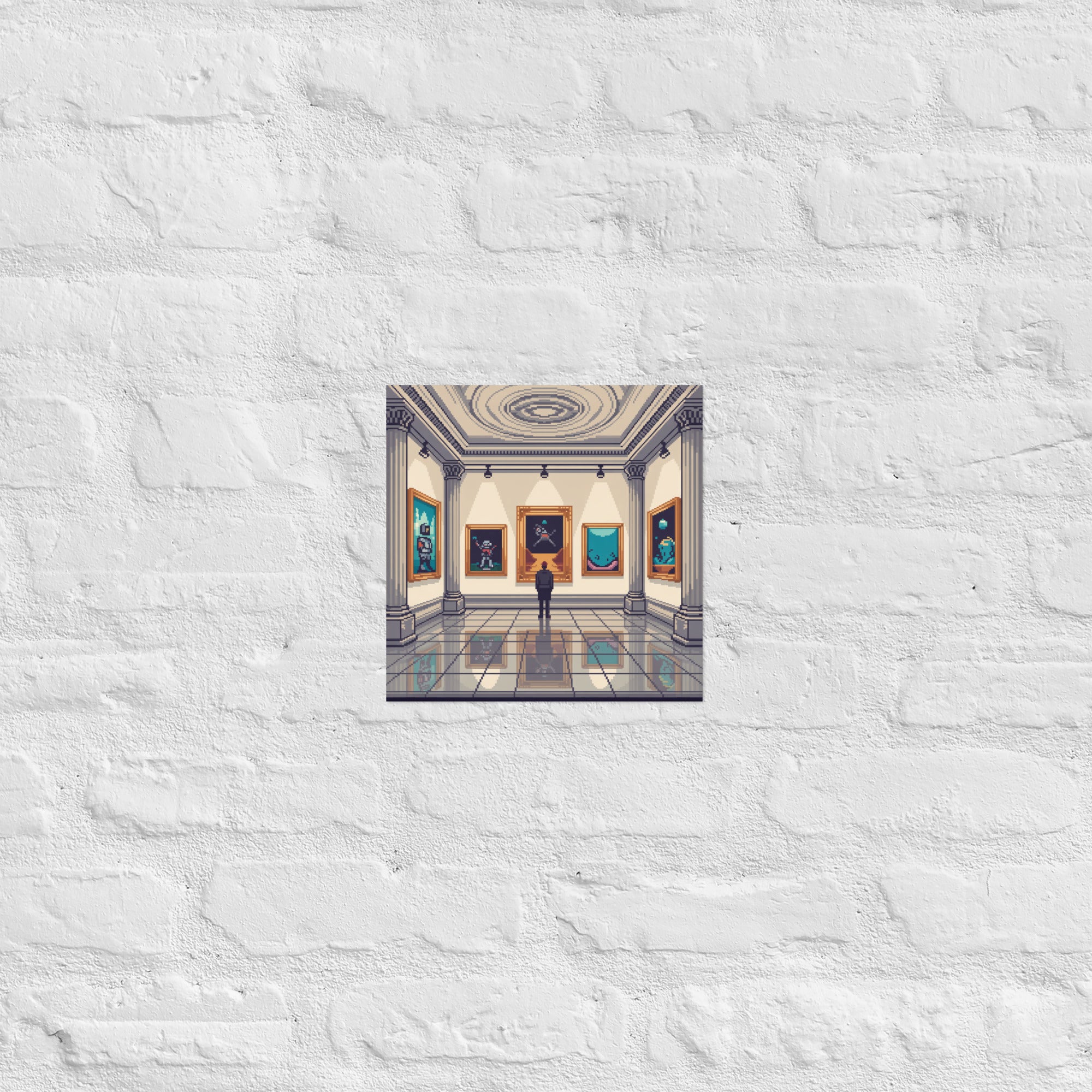 Detail of Museum of Unplayable Hours poster, 10×10 inch