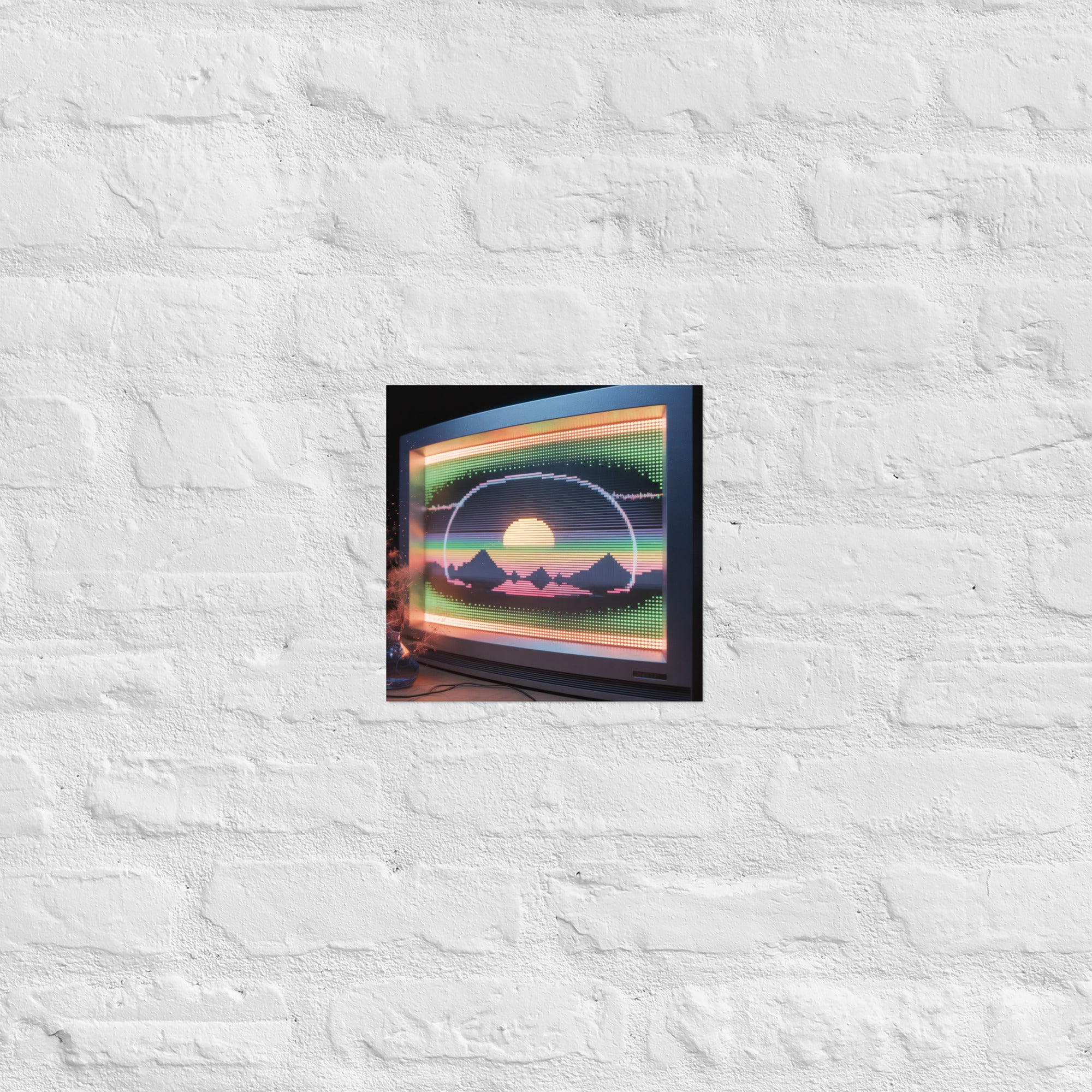 Detail of Phosphor Glass poster, 10×10 inch