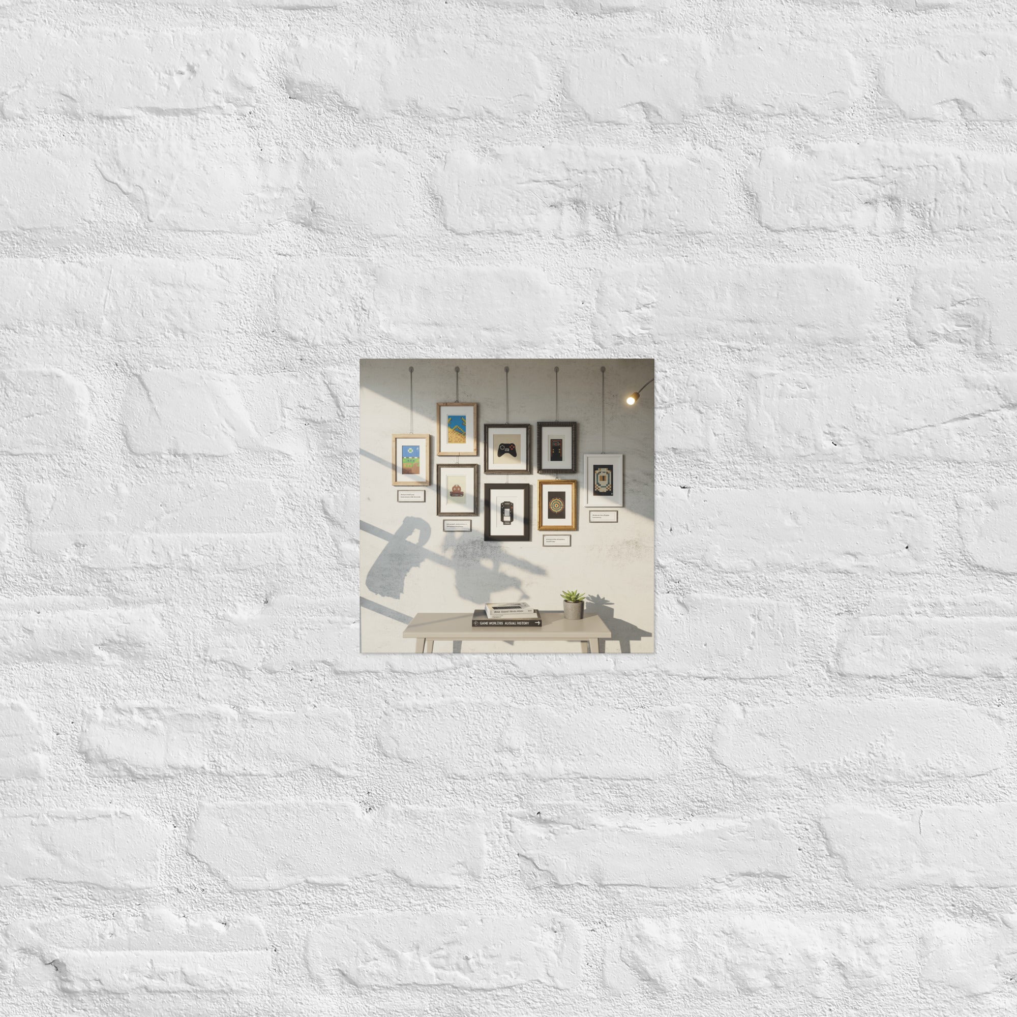 Detail of The Long Gallery poster, 10×10 inch