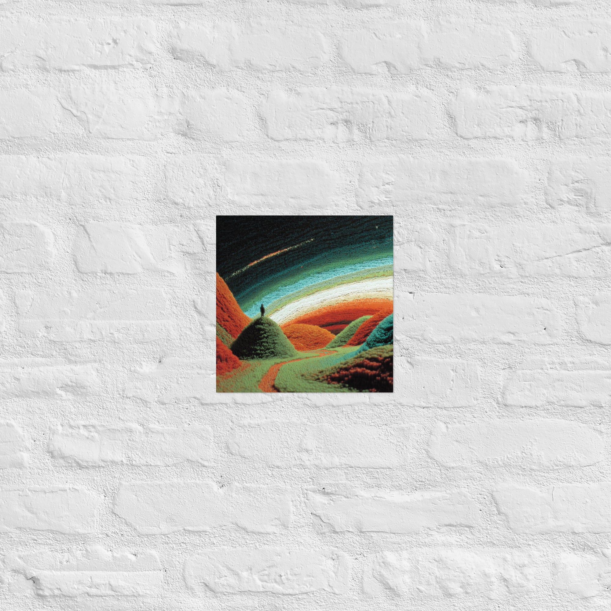 Detail of Phosphor Dreams CRT poster, 10×10 inch