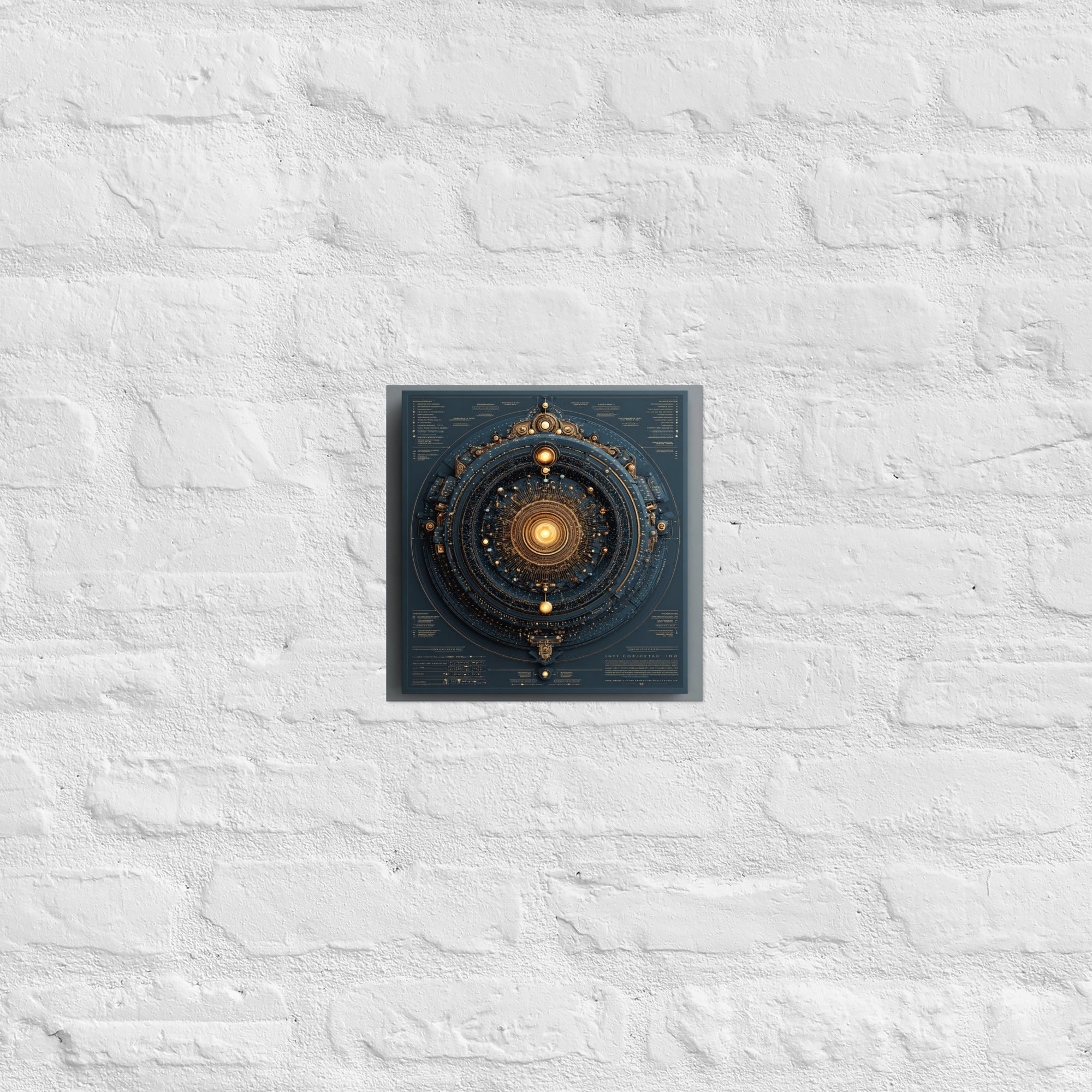 Detail of convergence schematic poster, 10×10 inch