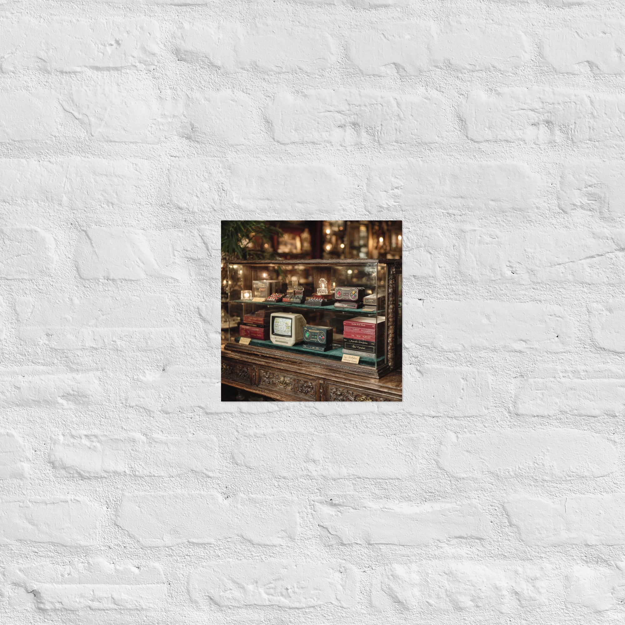 Detail of vitrine poster, 10×10 inch