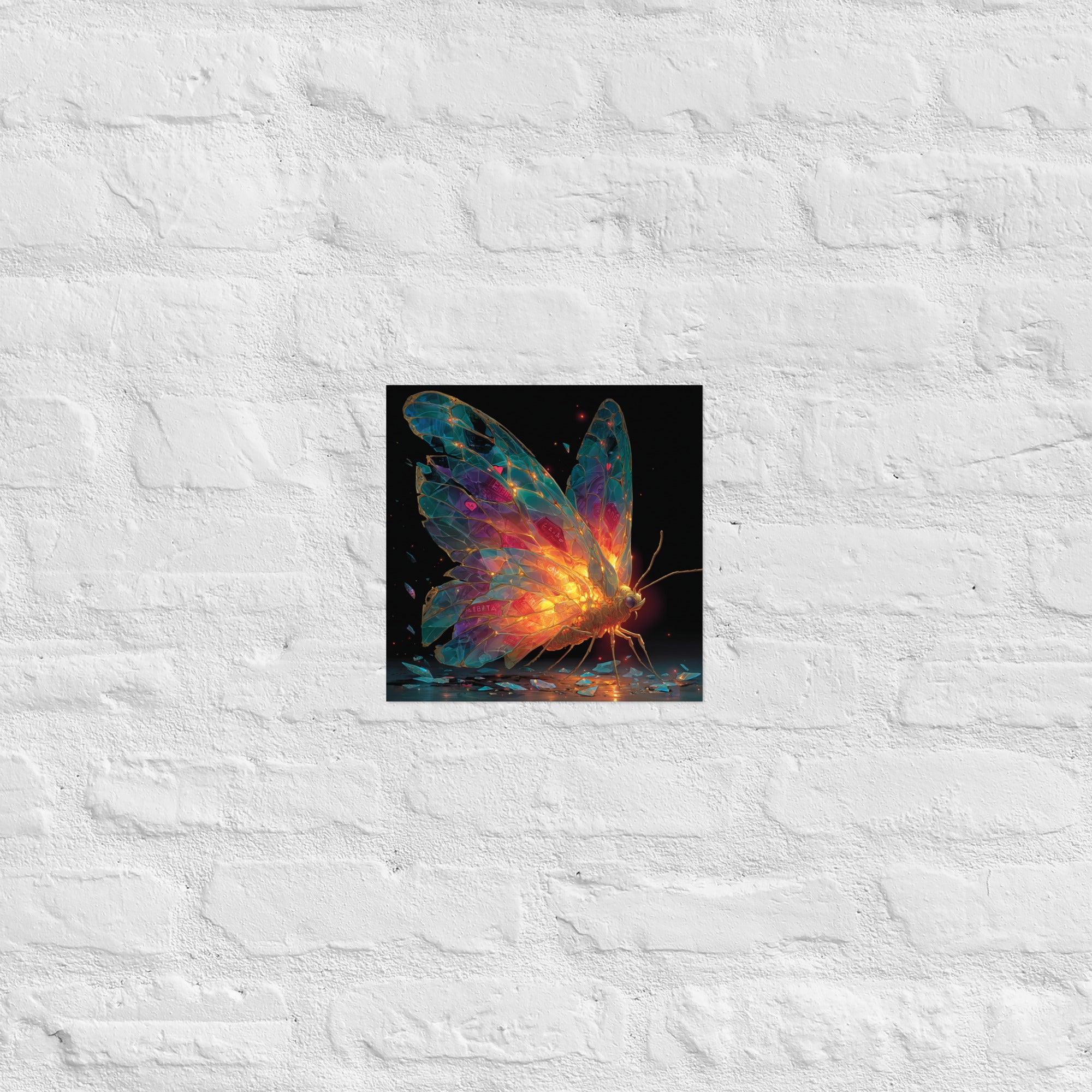 Detail of Respawn Chrysalis poster showing giclée print quality, 10×10 inch size