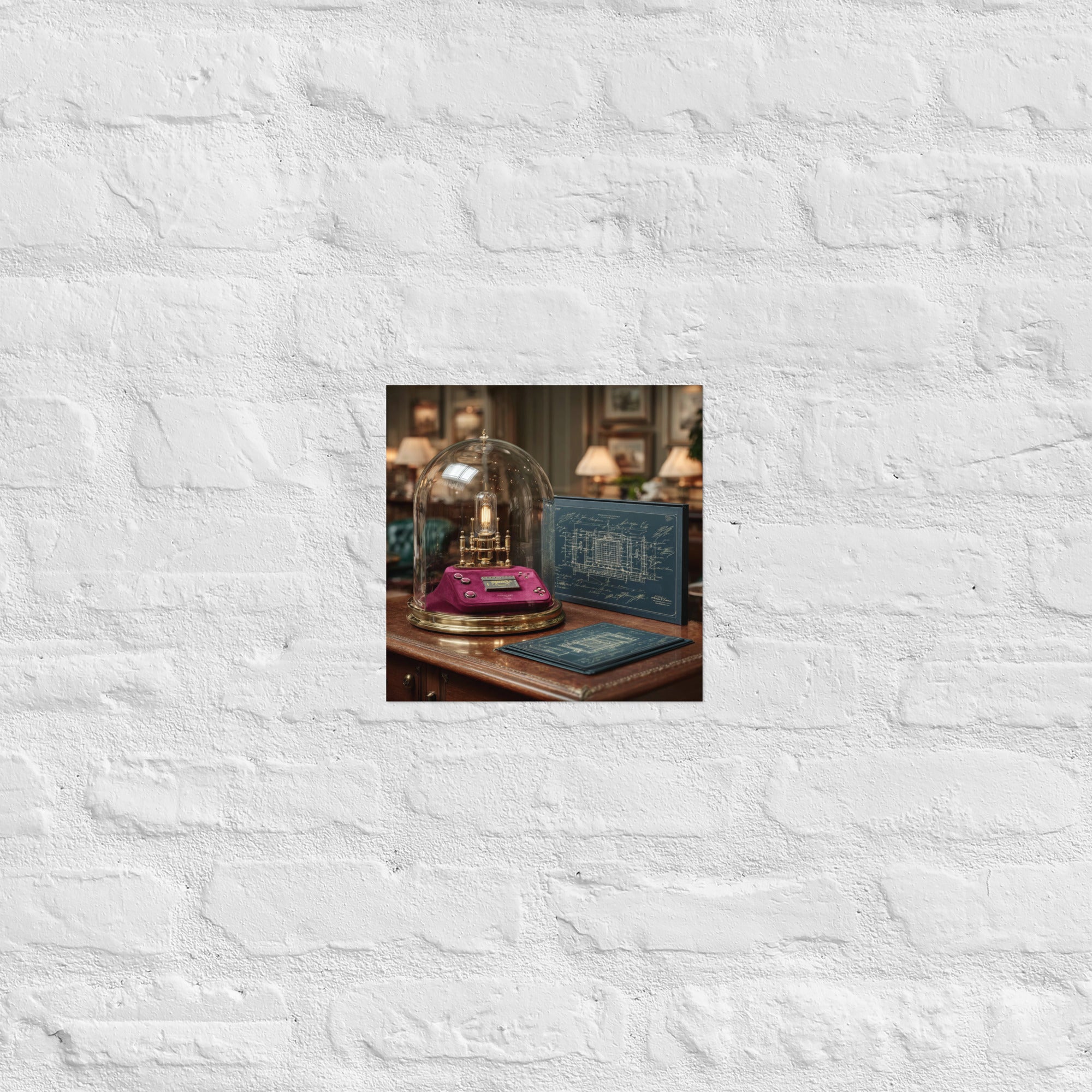 Detail of Archive Number One premium gaming print, 10×10 inch size