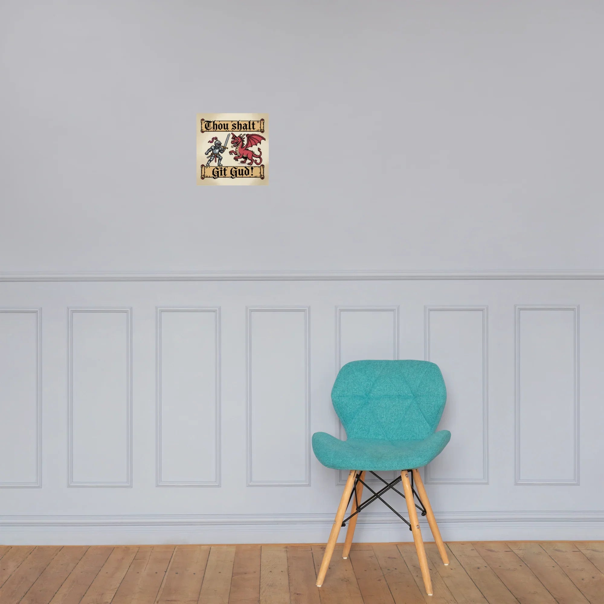 Thou Shalt Git Gud Poster – Medieval Gamer Wall Art - RaZits