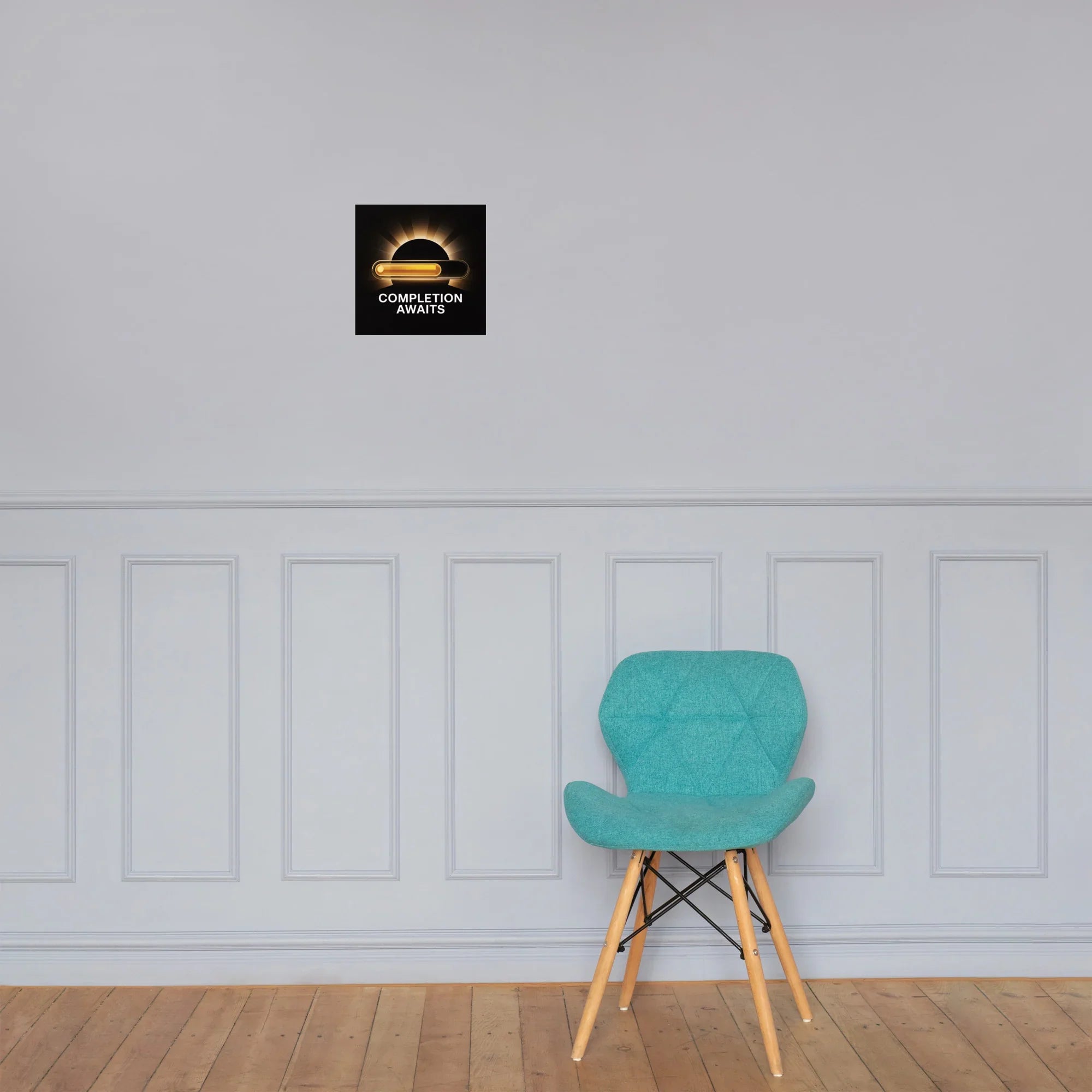 Completion Awaits – Minimalist Gaming Progress Poster for Motivated Gamers - RaZits
