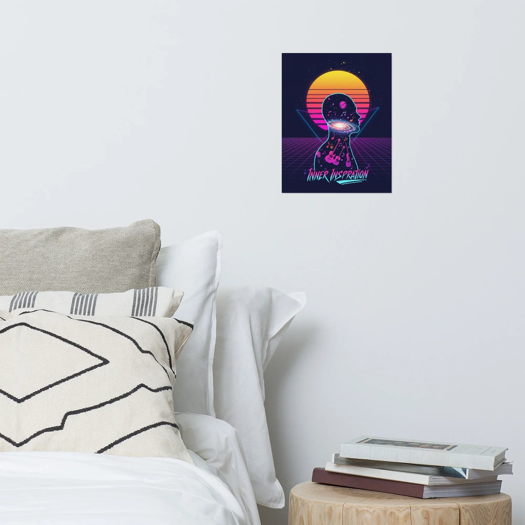 Inner Inspiration Poster – Cosmic Retro Music Mind Art - RaZits