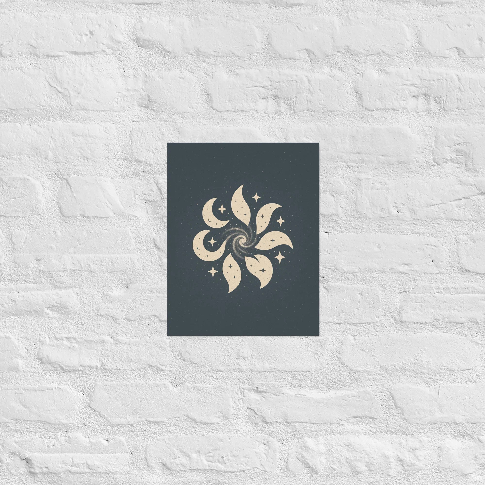 Celestial Spiral – Moon & Stars Pattern - RaZits