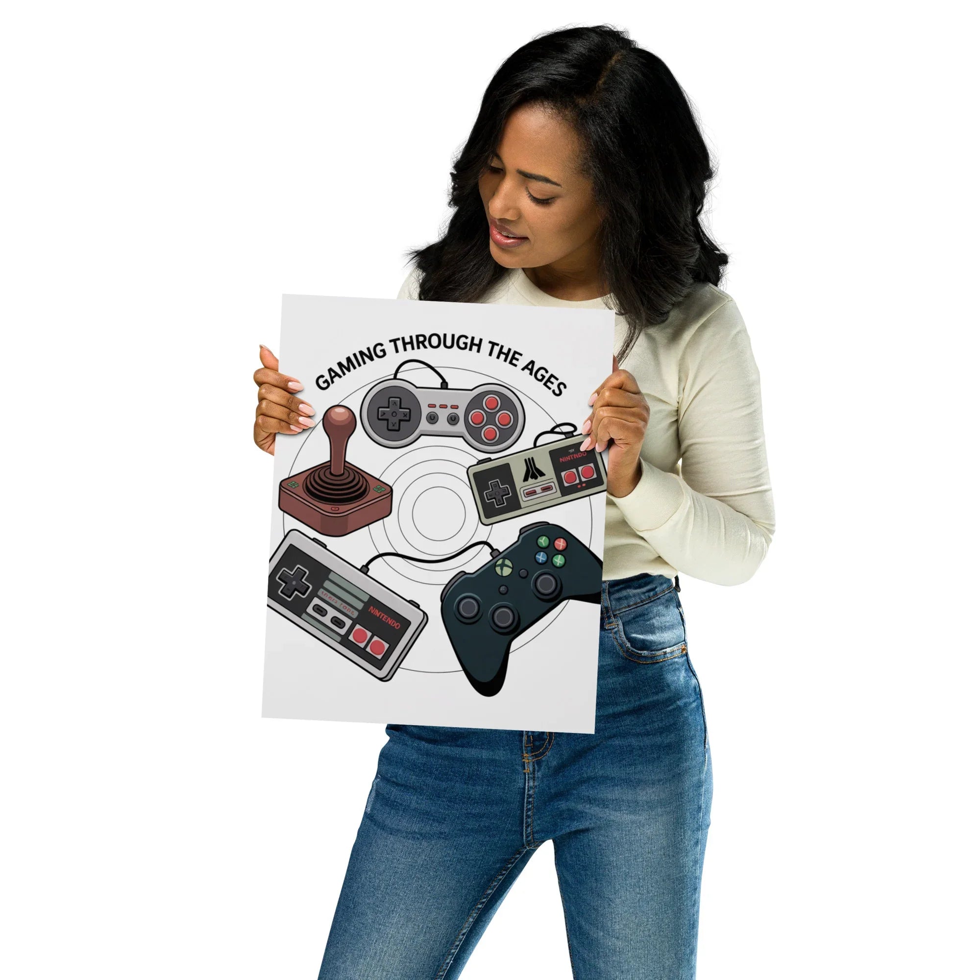 Gaming Through the Ages – Epic Gamer Room Decor Wall Art - RaZits