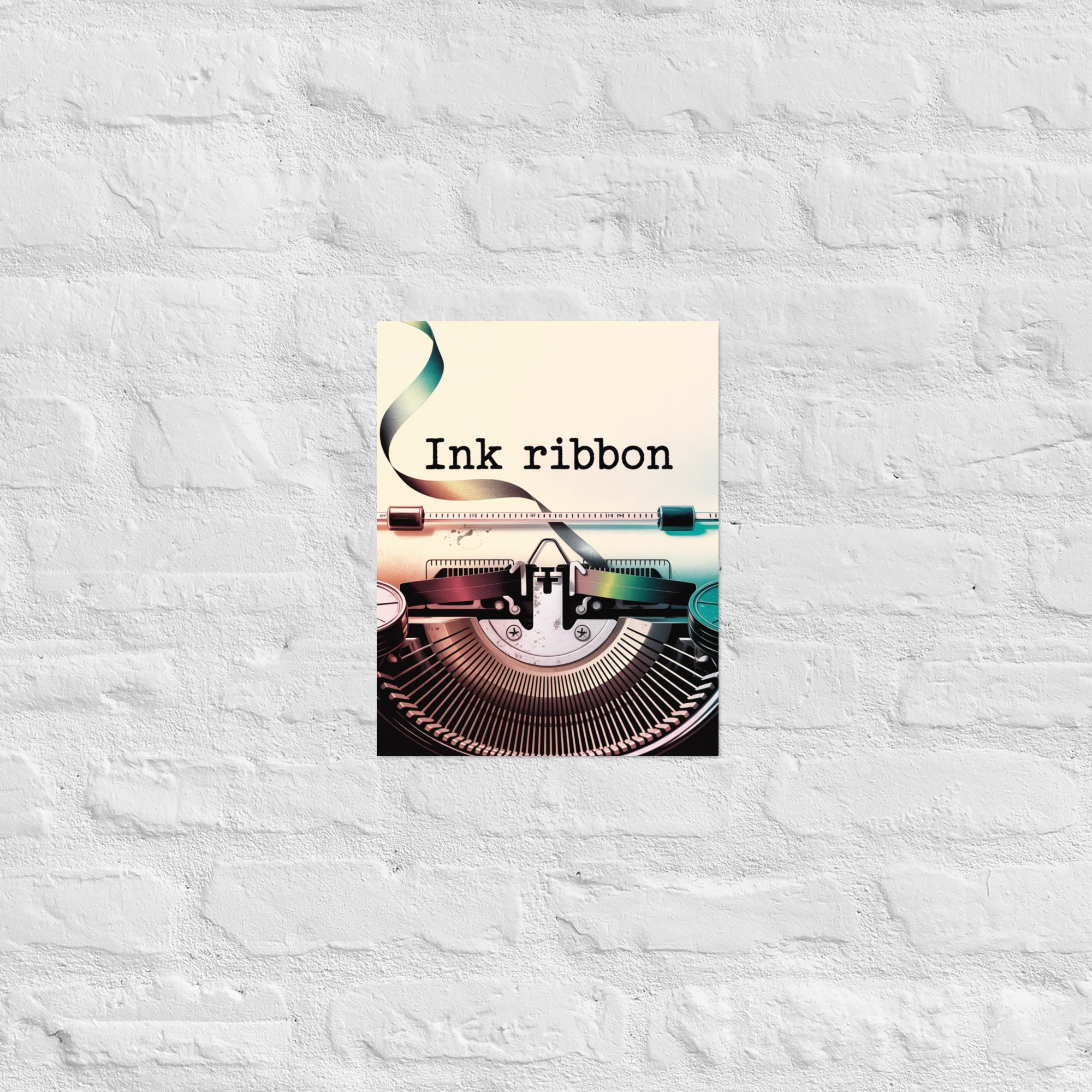 Survival horror save room wall art with last ribbon, 11×14 inch