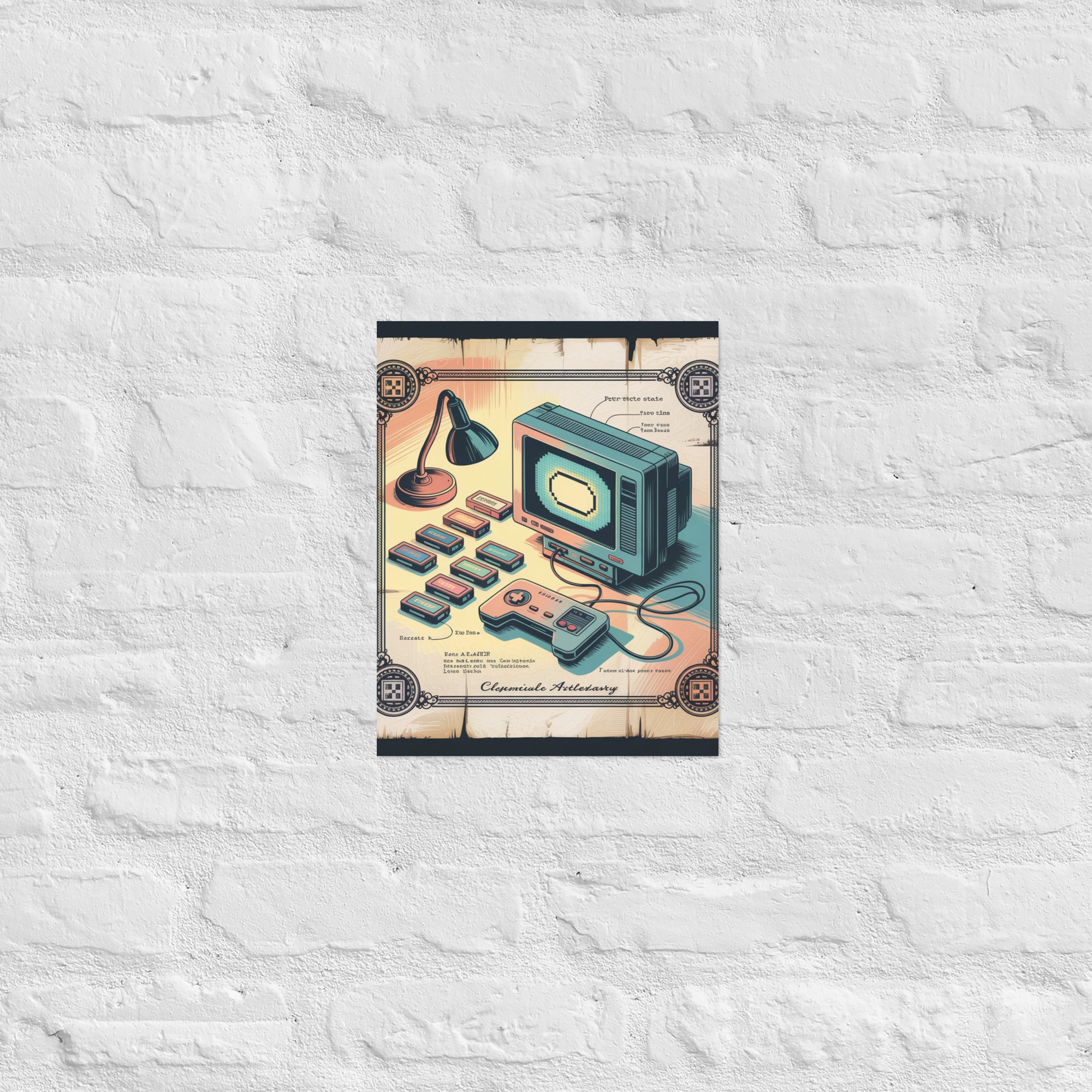 Premium collectible gaming wall art with devotion certificate, 11×14 inch