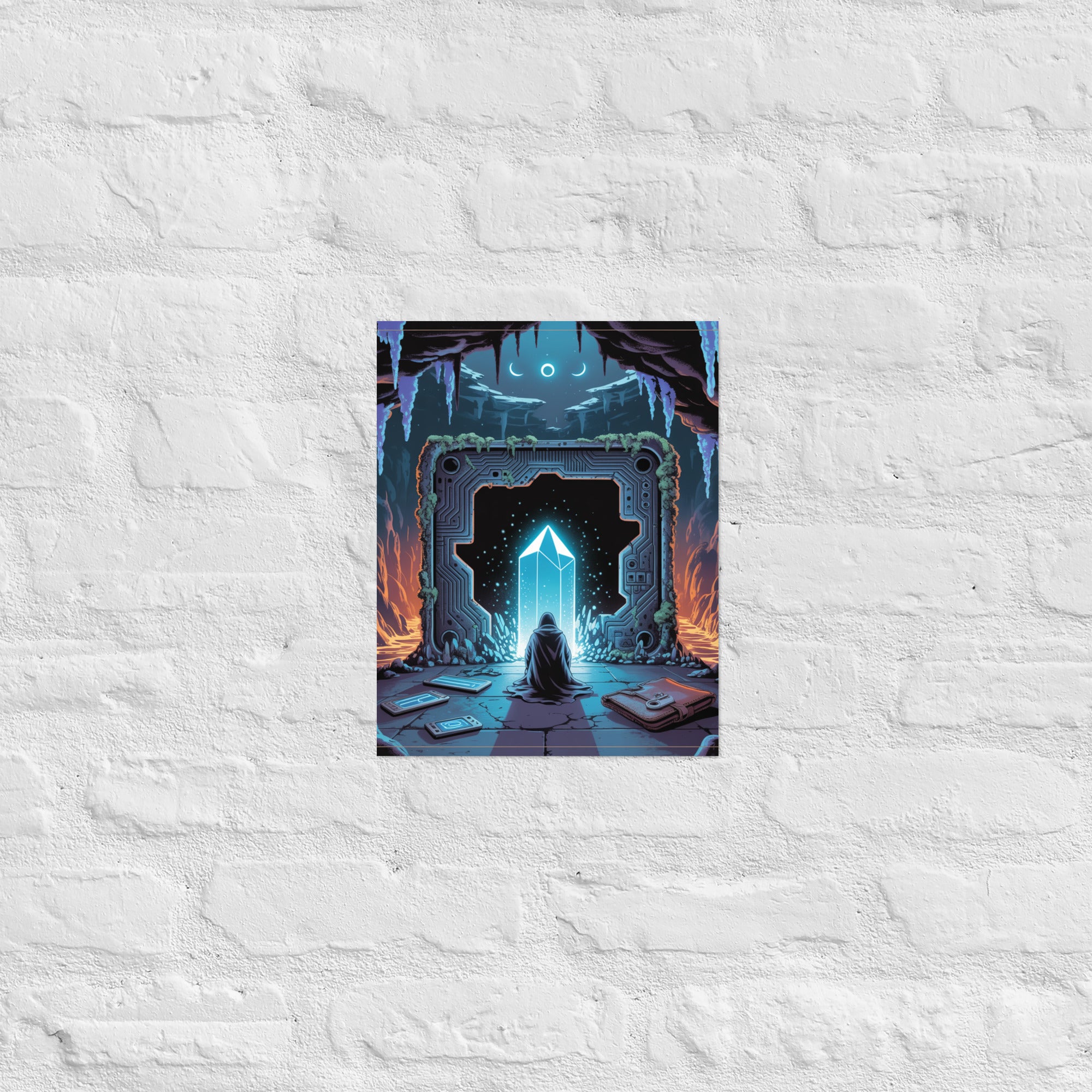 Premium collectible gaming wall art with save shrine, 11×14 inch