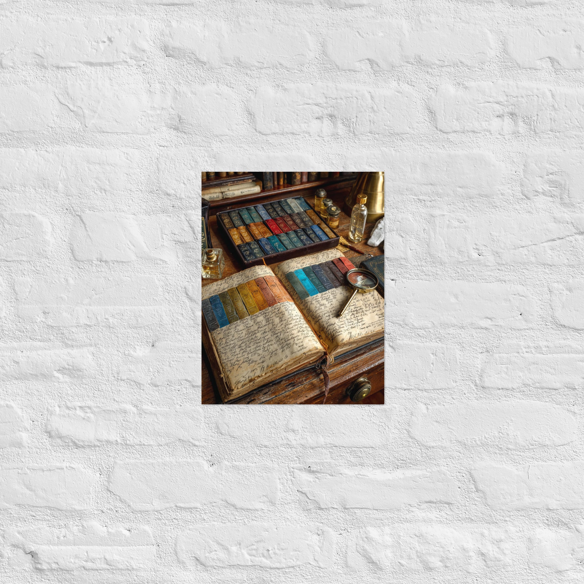 Premium gaming gallery wall art with provenance-style annotations, 11×14 inch size