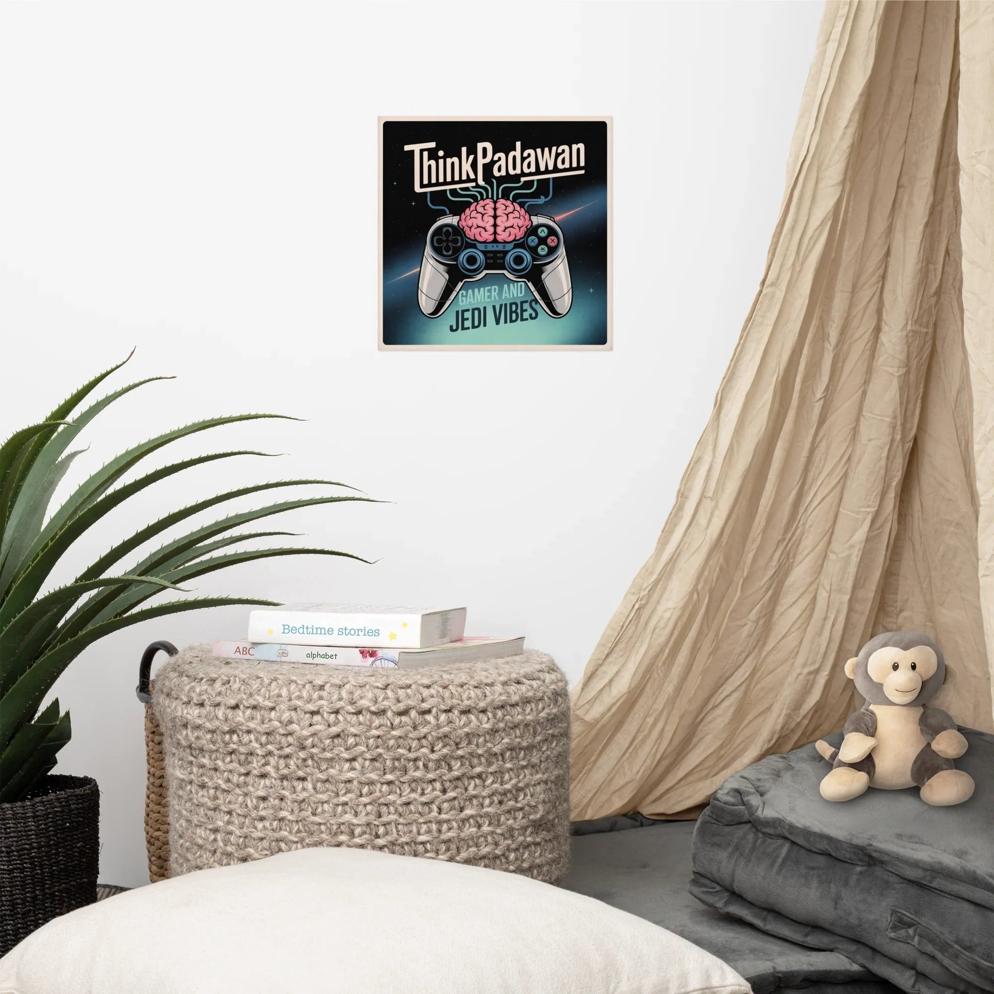 Think Padawan Poster – Jedi Vibes Gamer Wall Art - RaZits