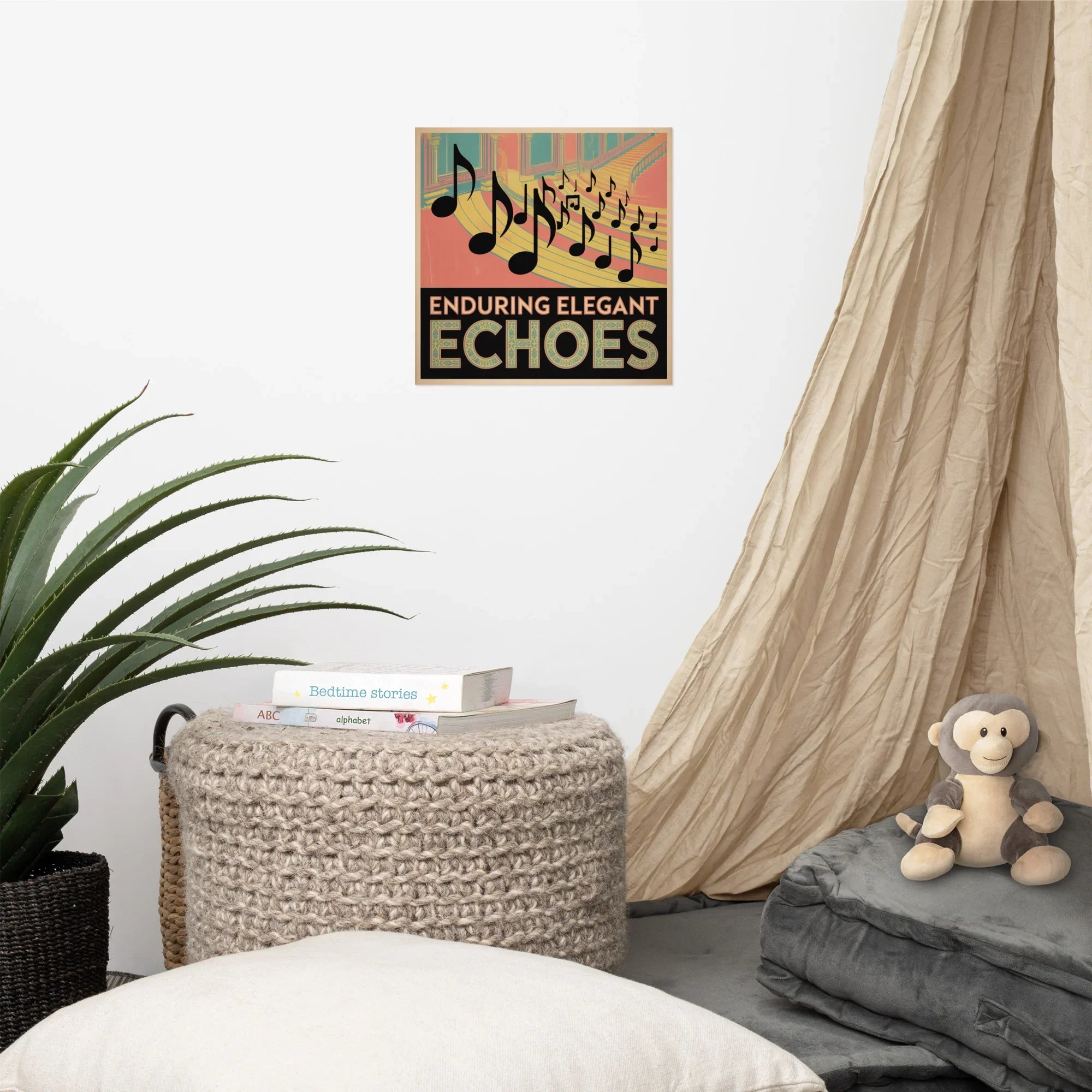 Enduring Elegant Echoes Poster – Regal Classical Music Theme - RaZits