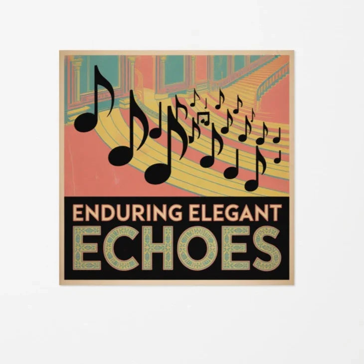 Enduring Elegant Echoes Poster – Regal Classical Music Theme - RaZits