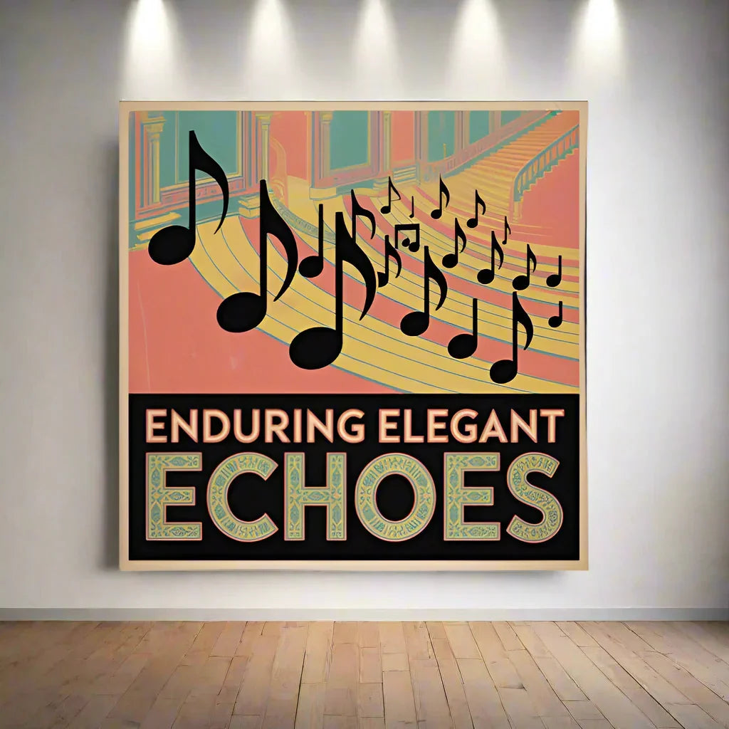 Enduring Elegant Echoes Poster – Regal Classical Music Theme - RaZits