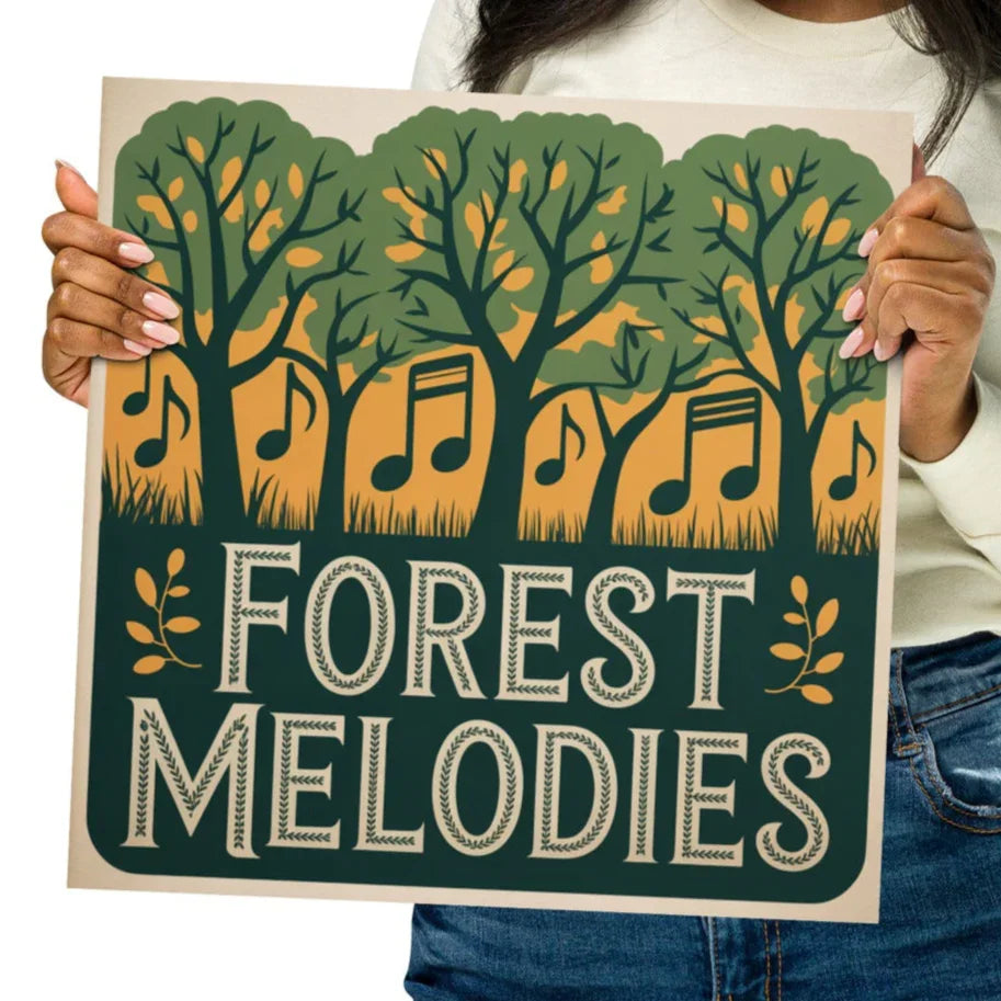 Forest Melodies Poster – Nature-Inspired Symphony - RaZits