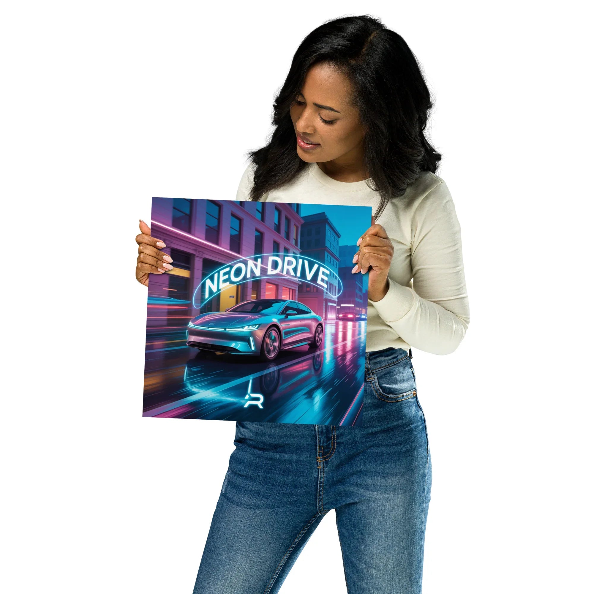 Neon Drive Poster – Retro Futuristic Synthwave Vibes - RaZits