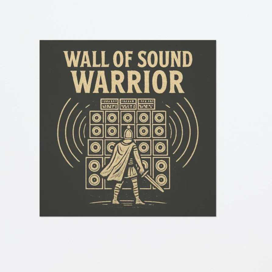 Wall of Sound Warrior Poster – Epic Audiophile Decor - RaZits