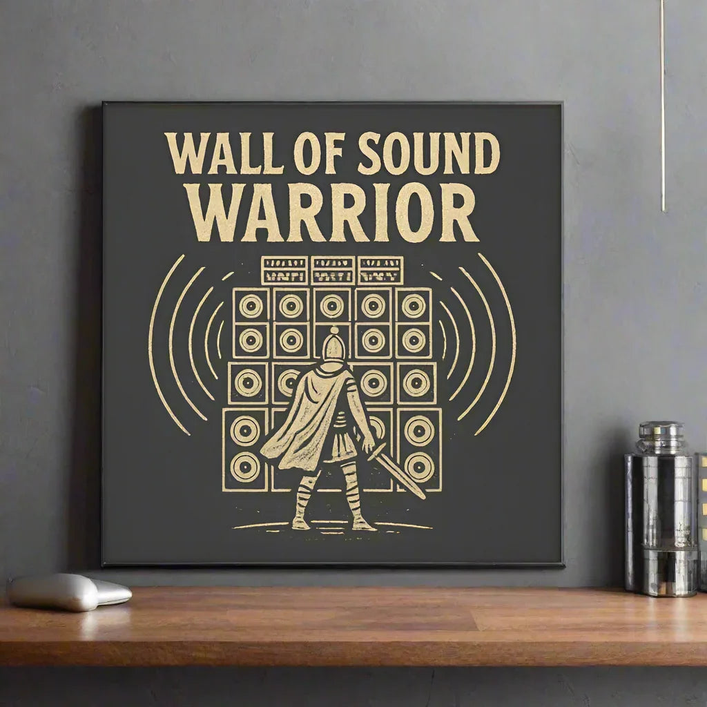 Wall of Sound Warrior Poster – Epic Audiophile Decor - RaZits