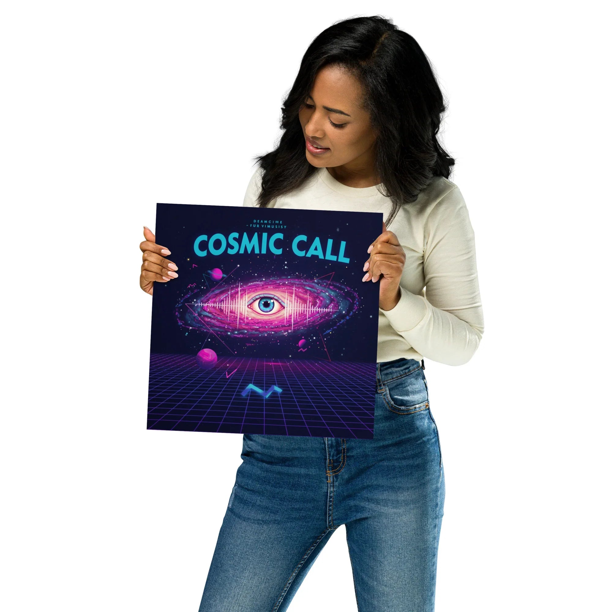 Cosmic Call Poster – Surreal Galaxy & Sci-Fi Art - RaZits
