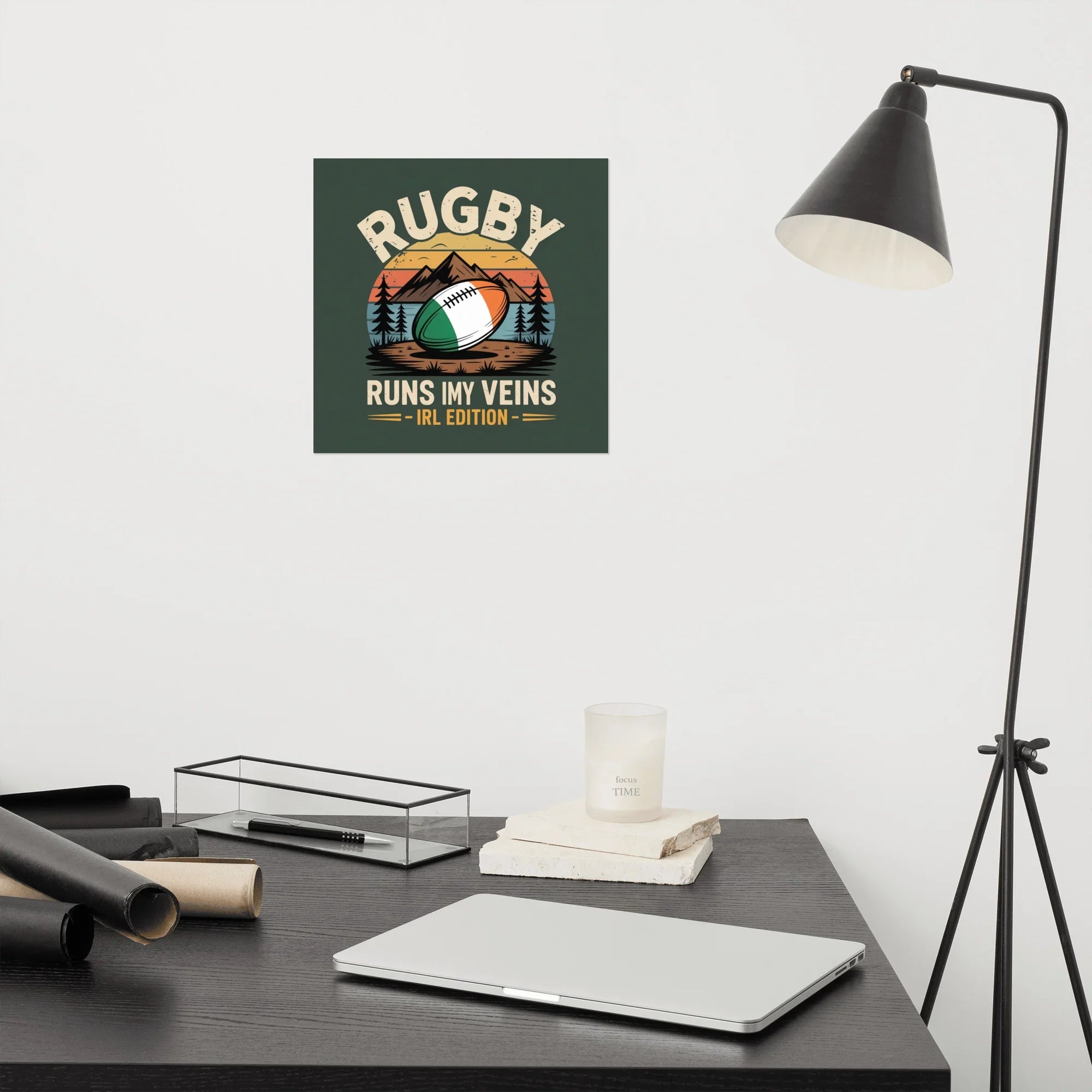 Rugby Runs in My Veins – Ireland Edition Poster - RaZits