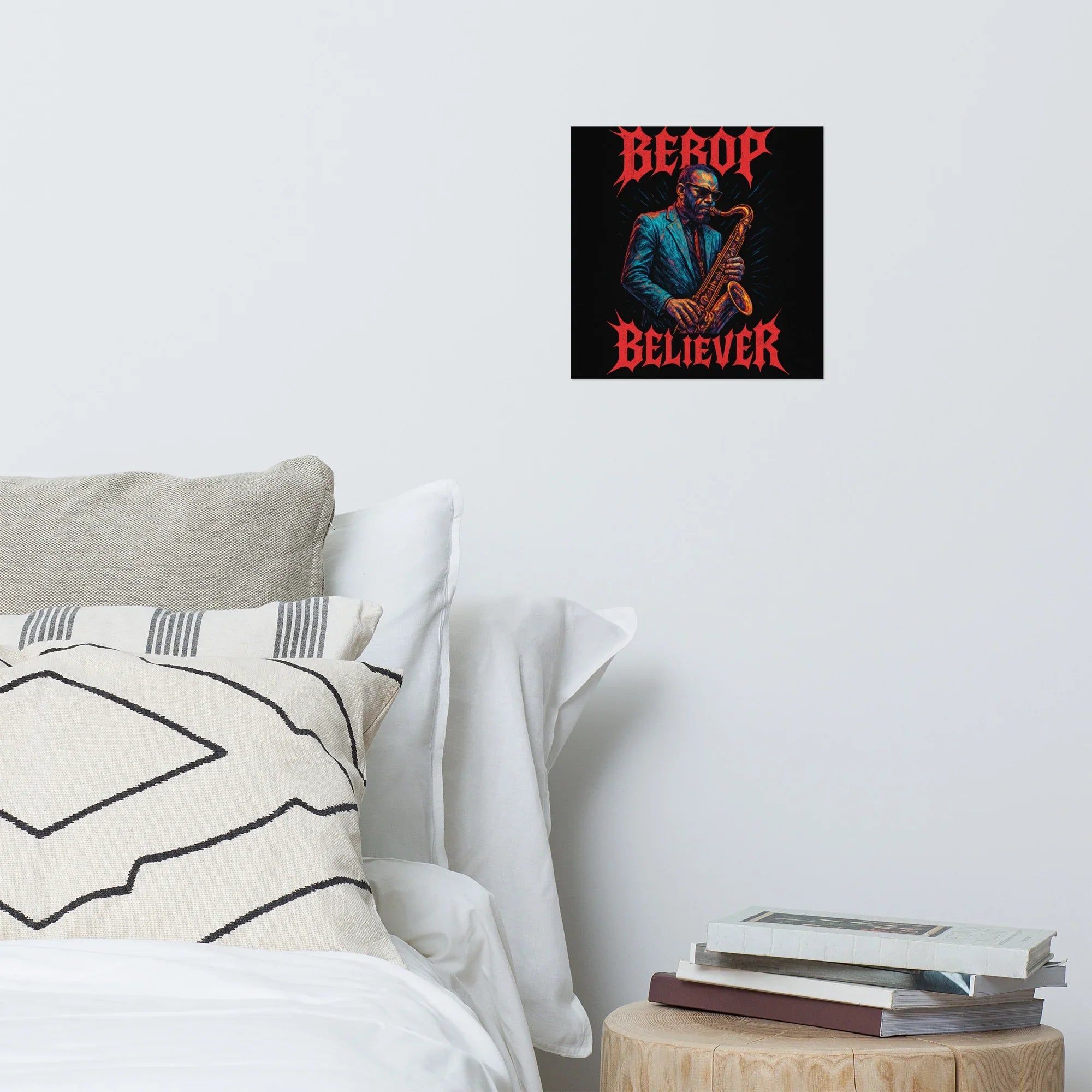 Bebop Believer Poster – Cool Sax Solo in Bold Colors - RaZits