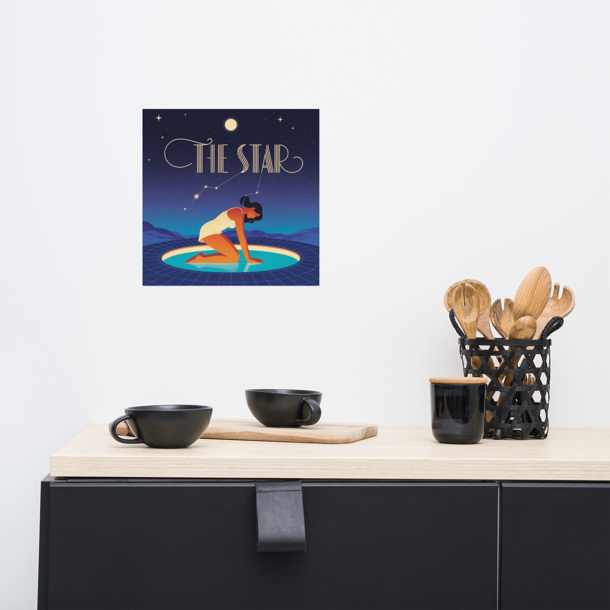 The Star Tarot Poster – Cosmic Divine Feminine Art - RaZits