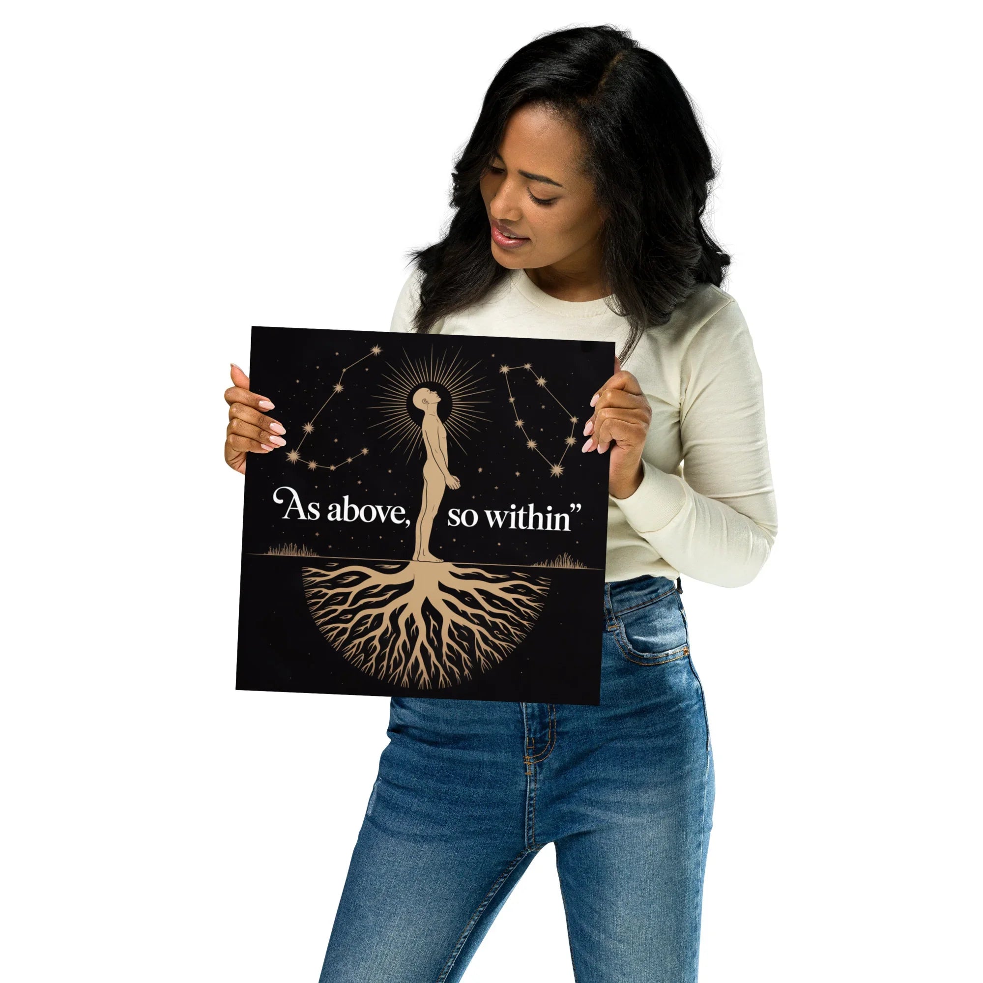 As Above So Within Astrology Art Print - RaZits