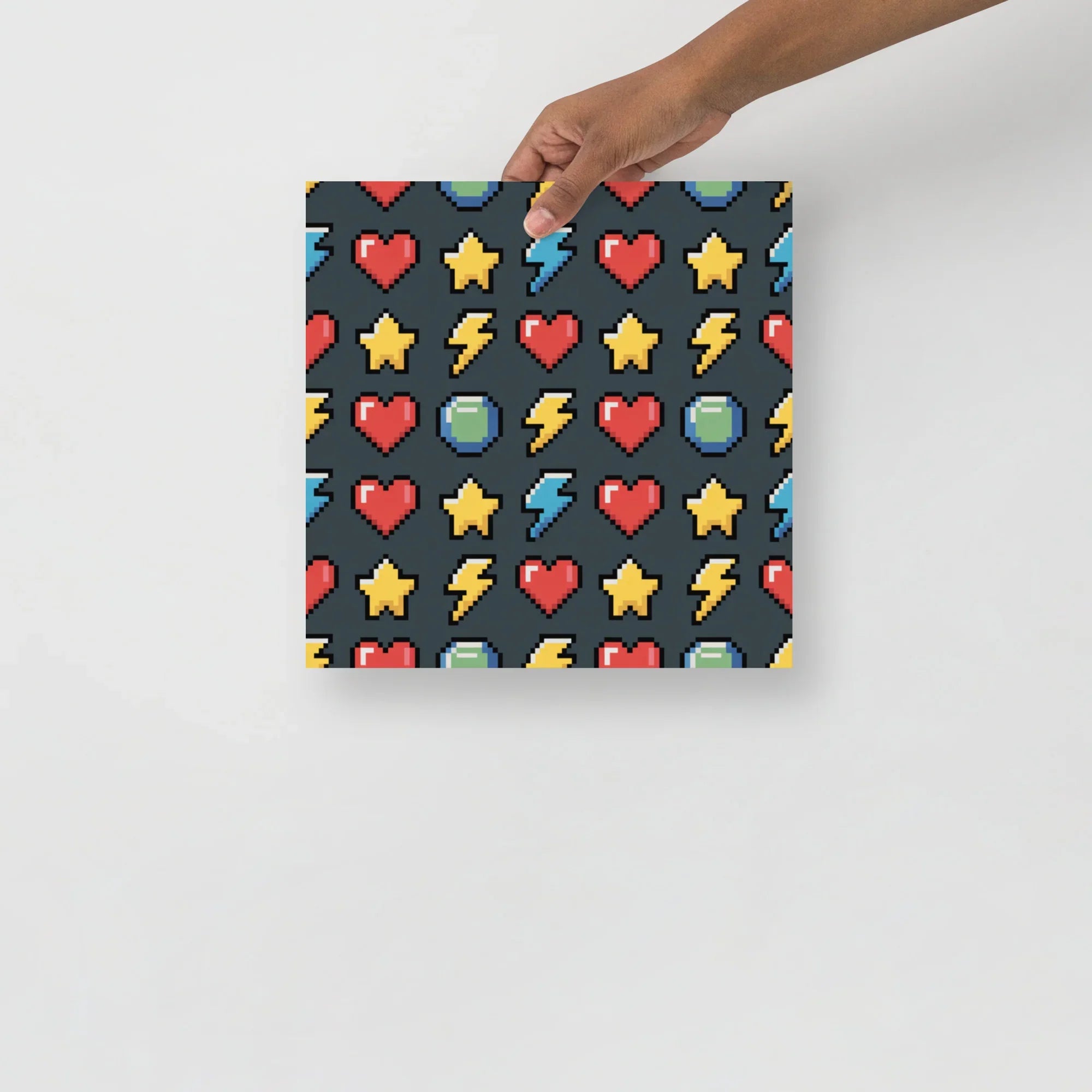 Pixel Pulse Retro Gaming Wall Art – 8-Bit Arcade Aesthetic Pattern - RaZits