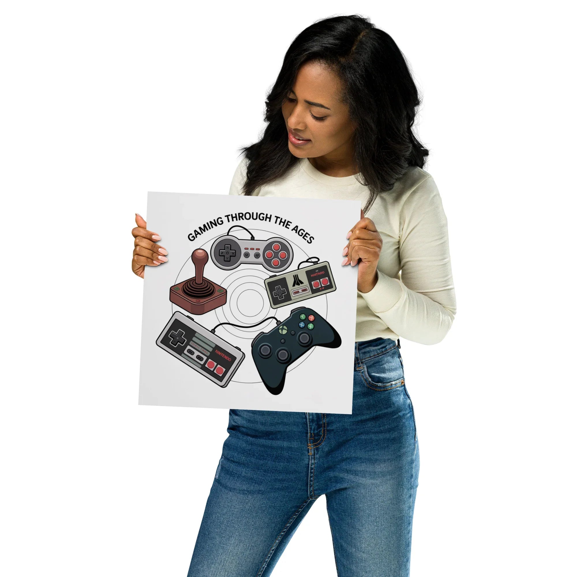 Gaming Through the Ages – Epic Gamer Room Decor Wall Art - RaZits