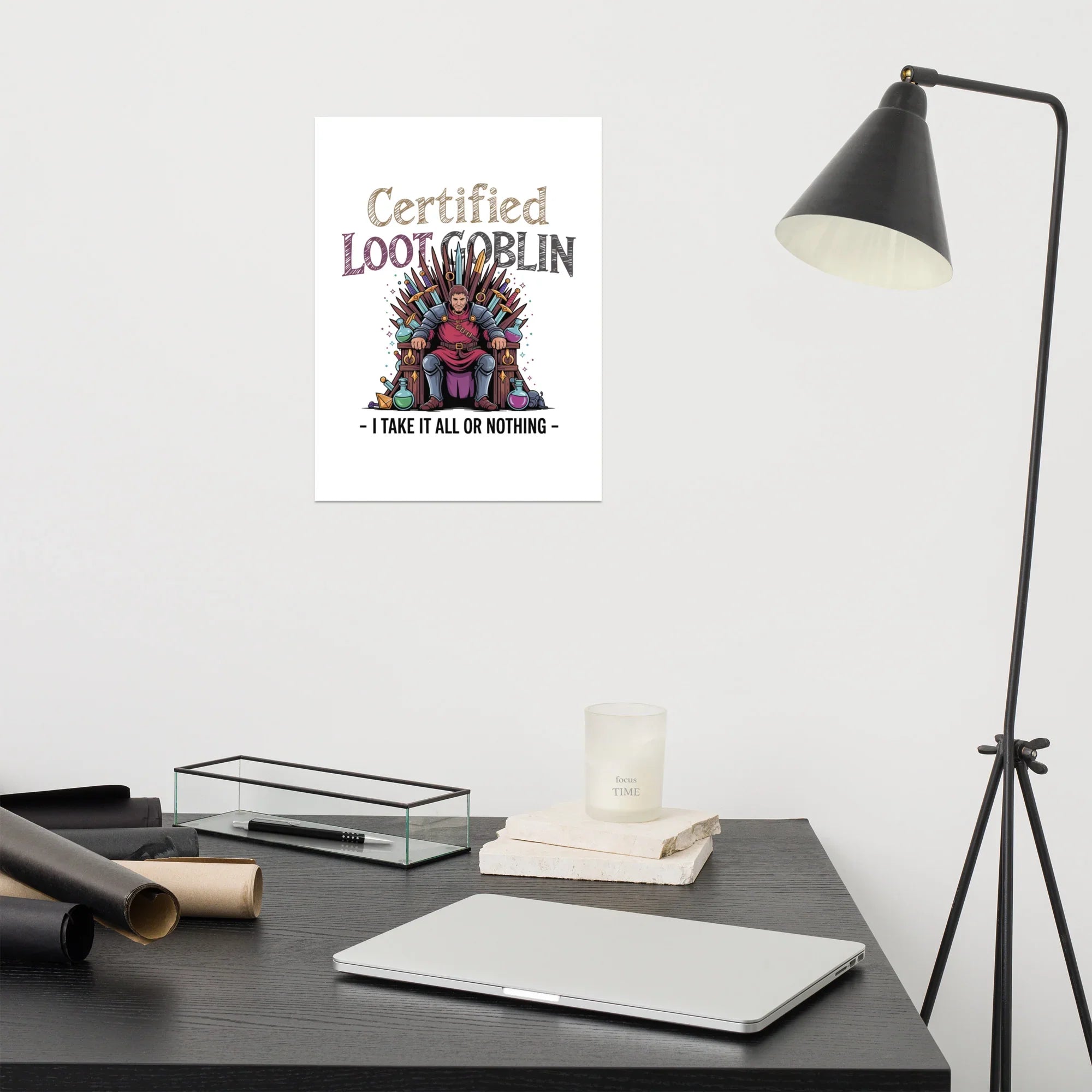 Certified Loot Goblin Poster – Funny RPG Gamer Art - RaZits