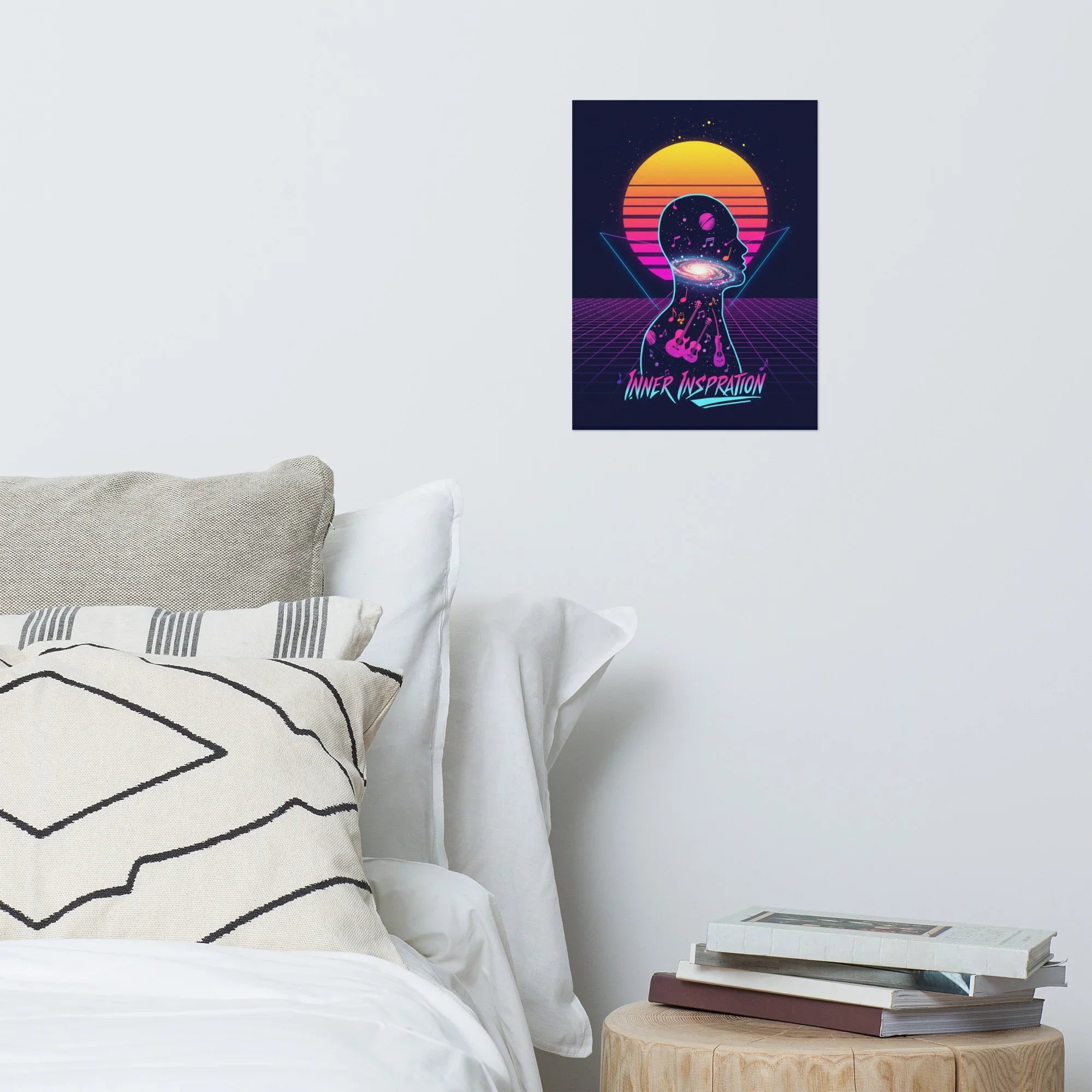 Inner Inspiration Poster – Cosmic Retro Music Mind Art - RaZits