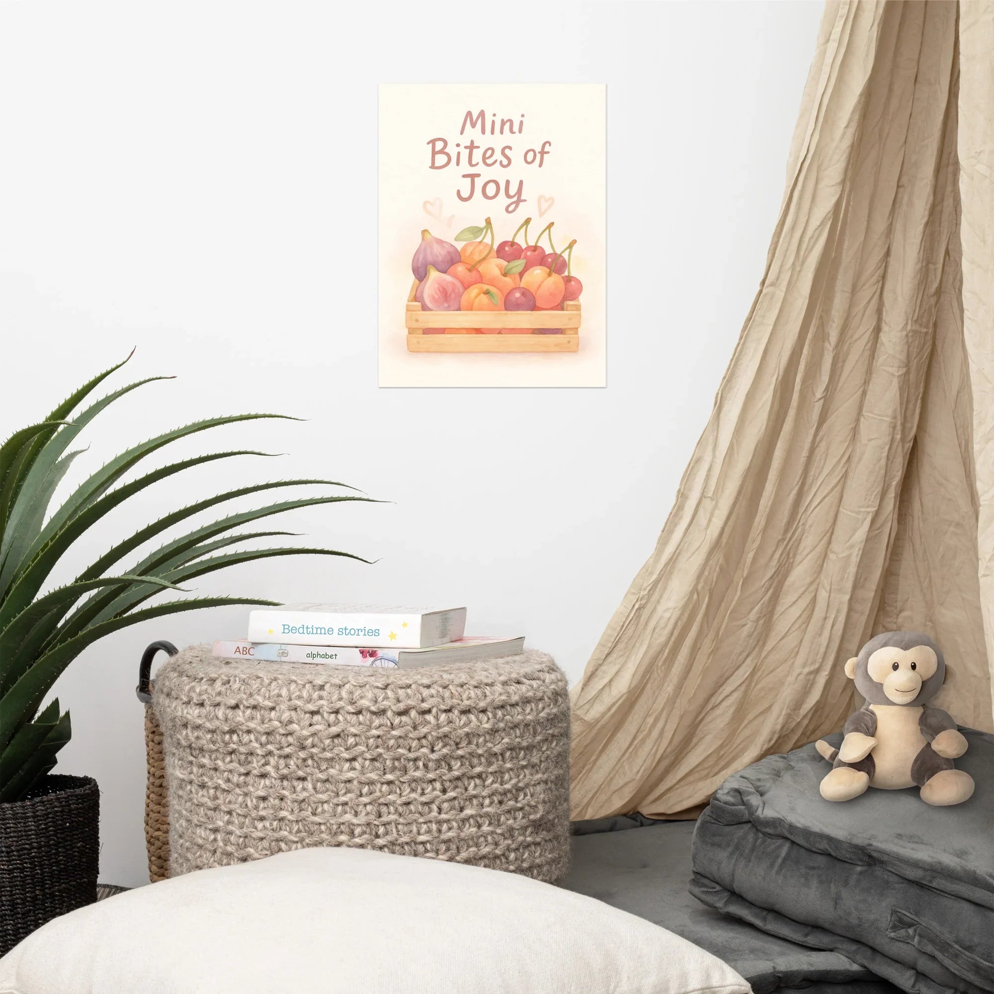Mini Fruit Crate Art Print – Bites of Joy Watercolor Illustration - RaZits