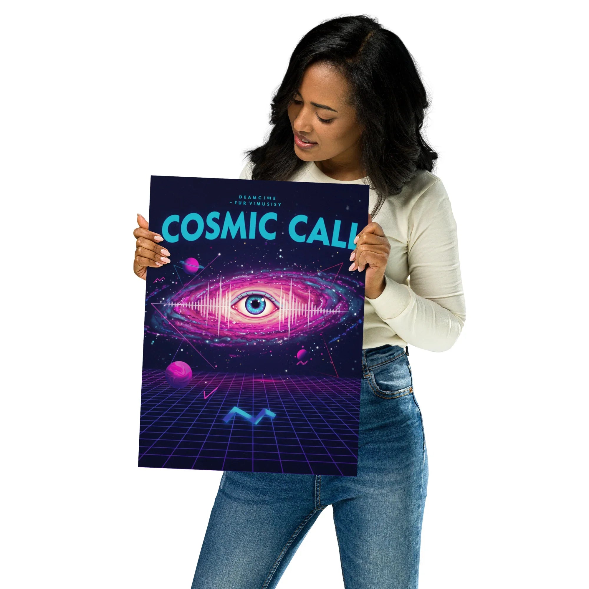 Cosmic Call Poster – Surreal Galaxy & Sci-Fi Art - RaZits