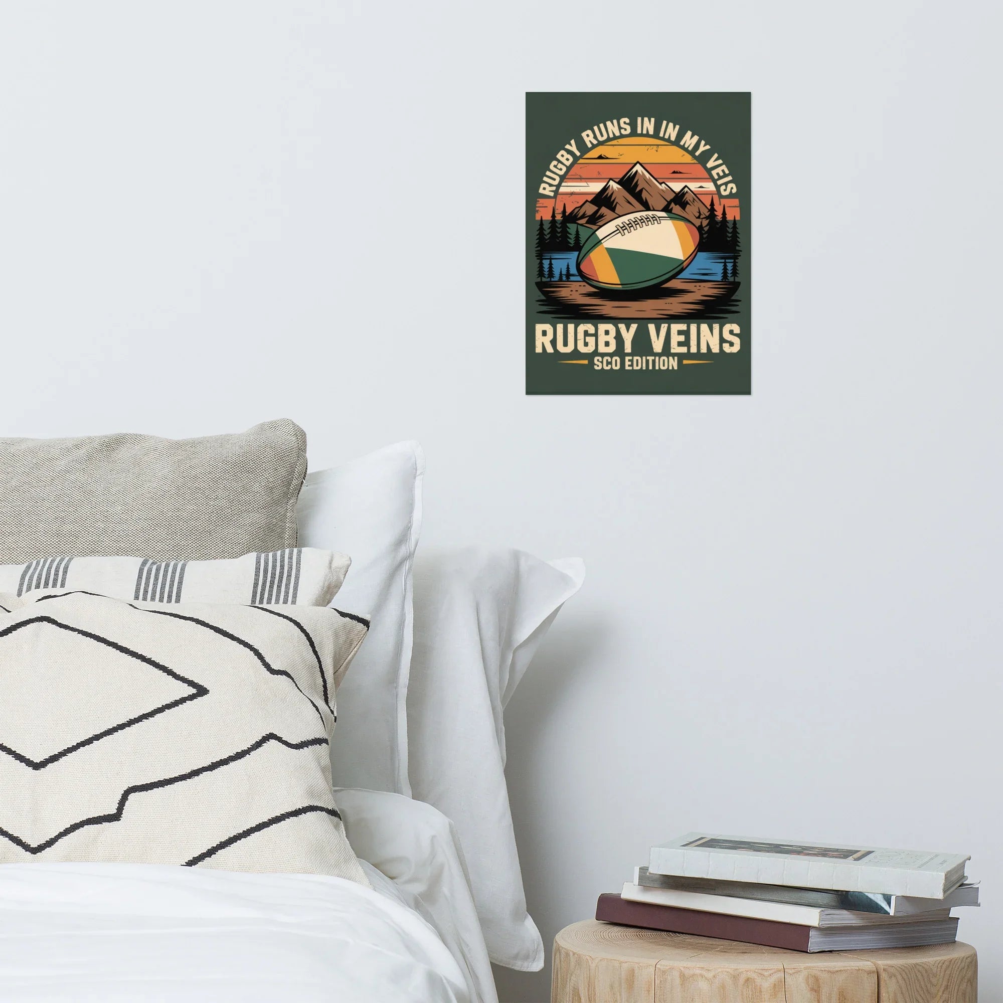 Rugby Runs in My Veins – Scotland Edition Poster - RaZits